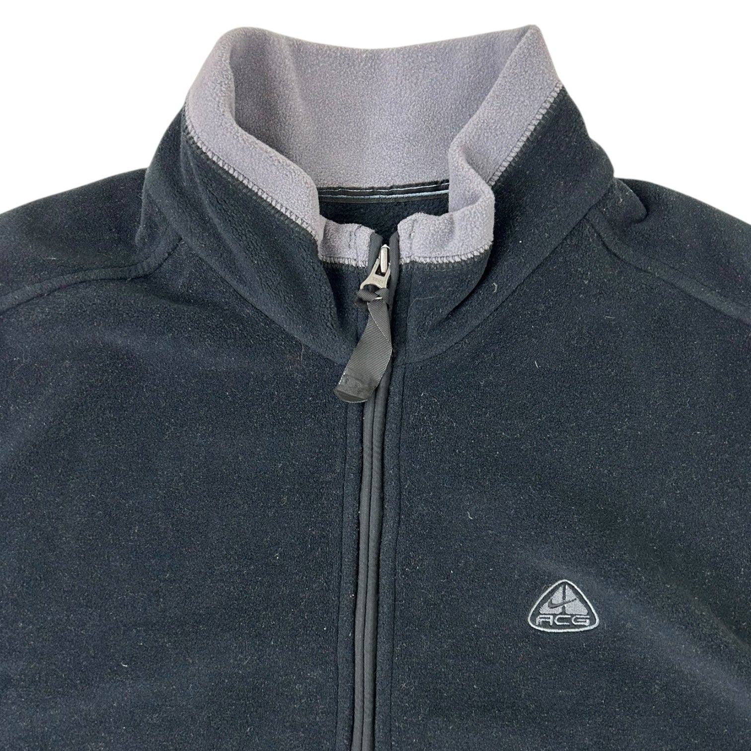 Vintage Nike Acg Polar Fleece Vest Black