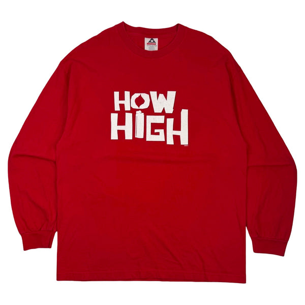 2001 How High Movie Promo L/S Shirt Red