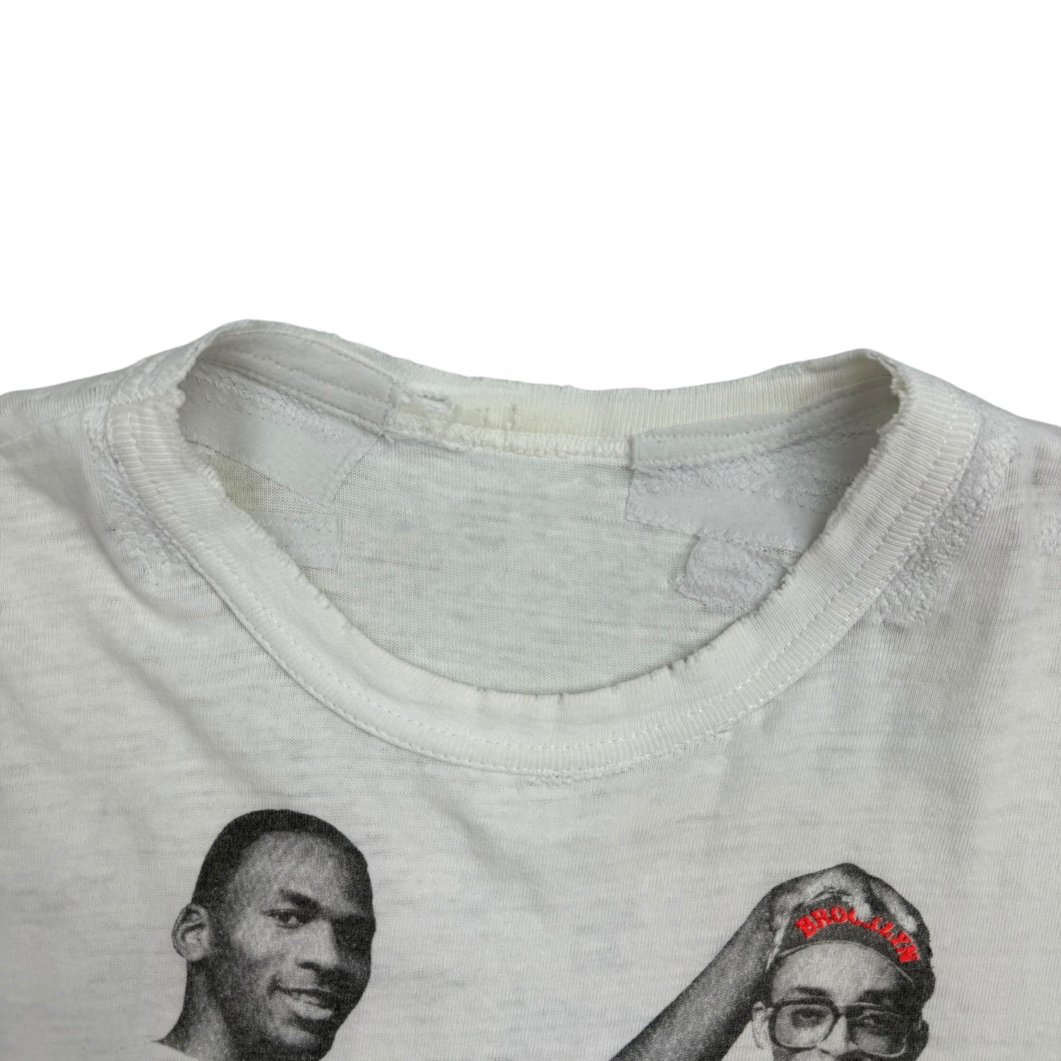 Vintage Nike Michael Jordan Spike Lee Earth and Mars Tee White