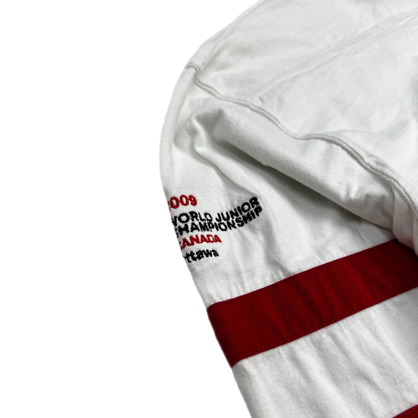 2009 Nike Bauer Team Canada World Juniors Longsleeve Tee White