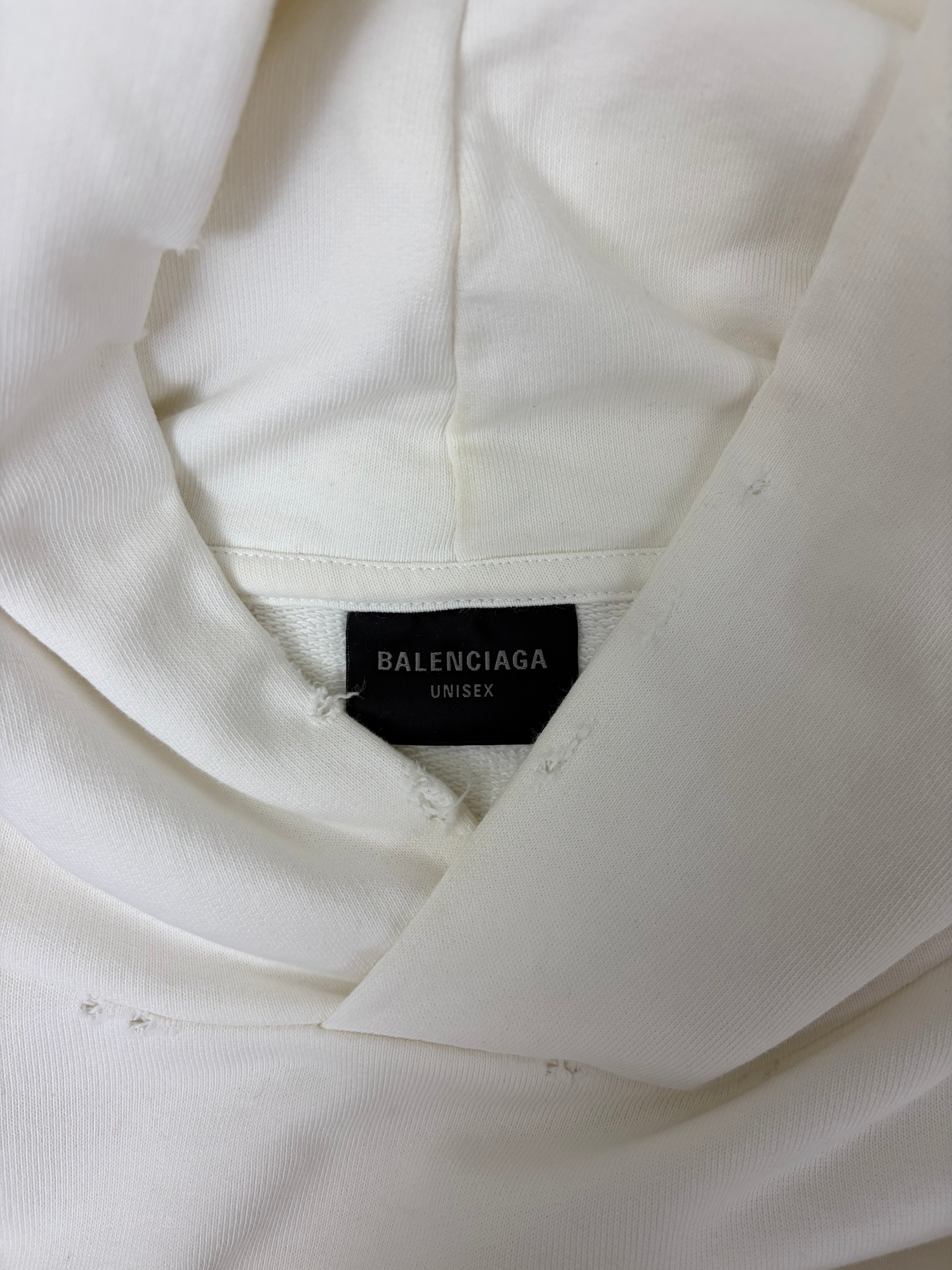 Balenciaga Darkwave Logo Print Sweatshirt White