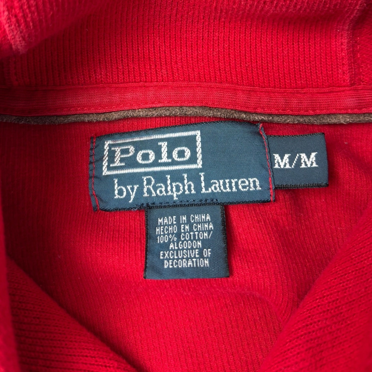 Vintage Polo Ralph Lauren Shawl Collar Sweater Red