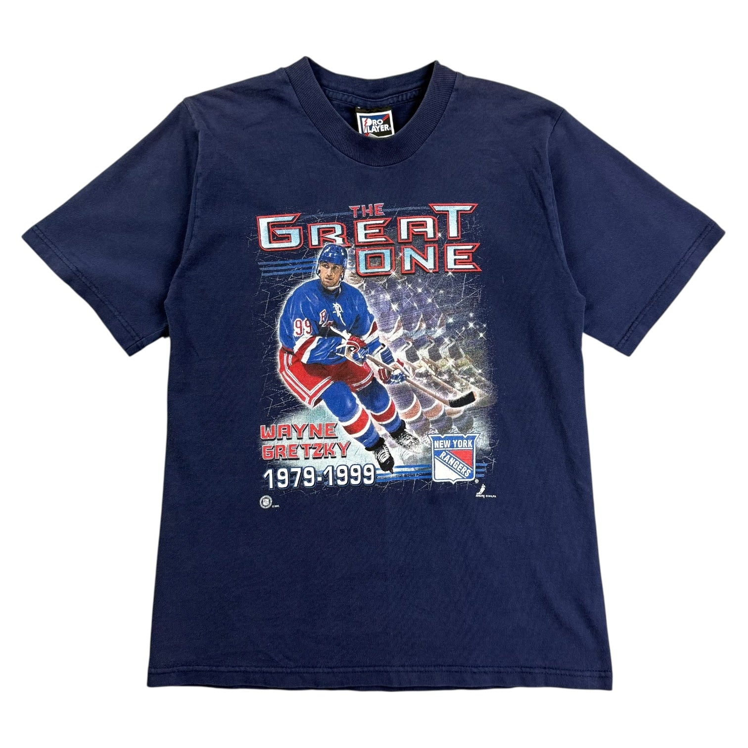 1999 Wayne Gretzky The Great One Tee Navy Blue
