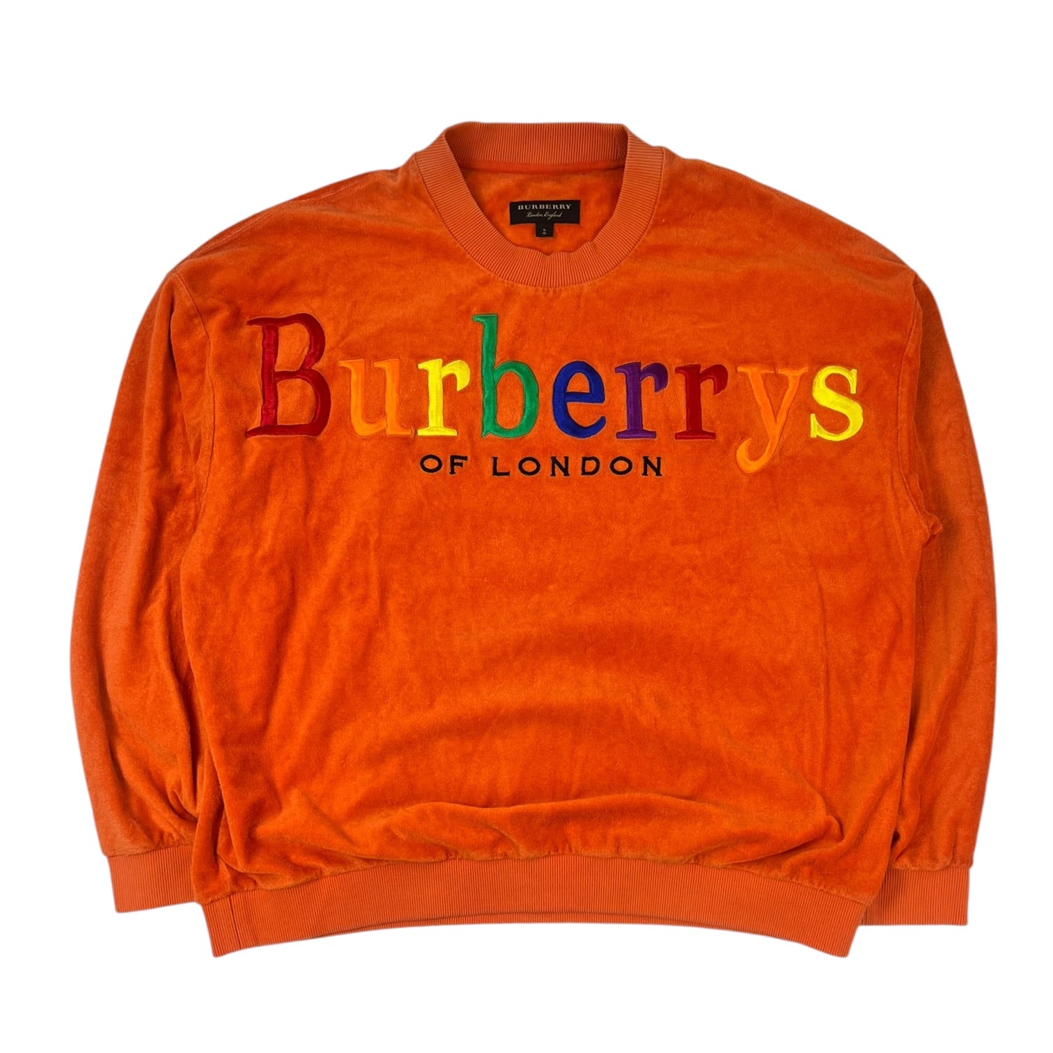 Burberry Rainbow Logo Terrycloth Sweatshirt