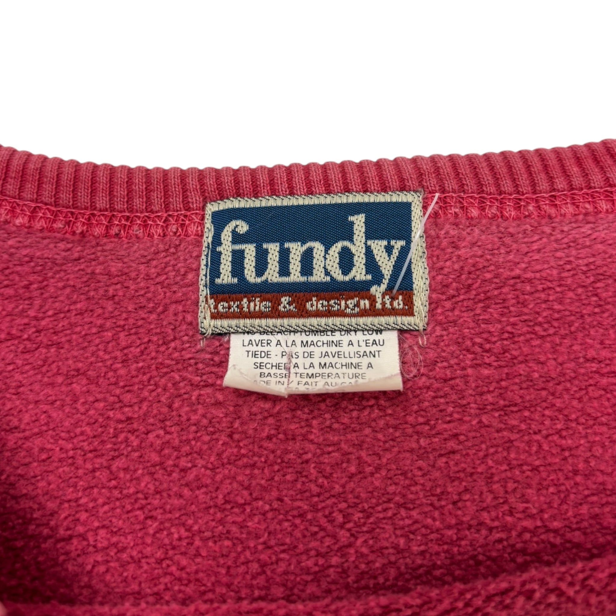 Vintage Coca-Cola Embroidered Crewneck Washed Out Red