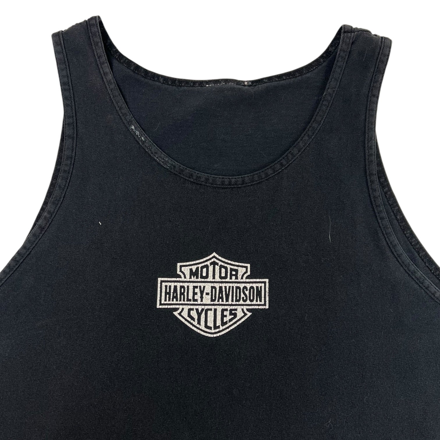 Vintage Harley-Davidson Cotton Tank Top Black
