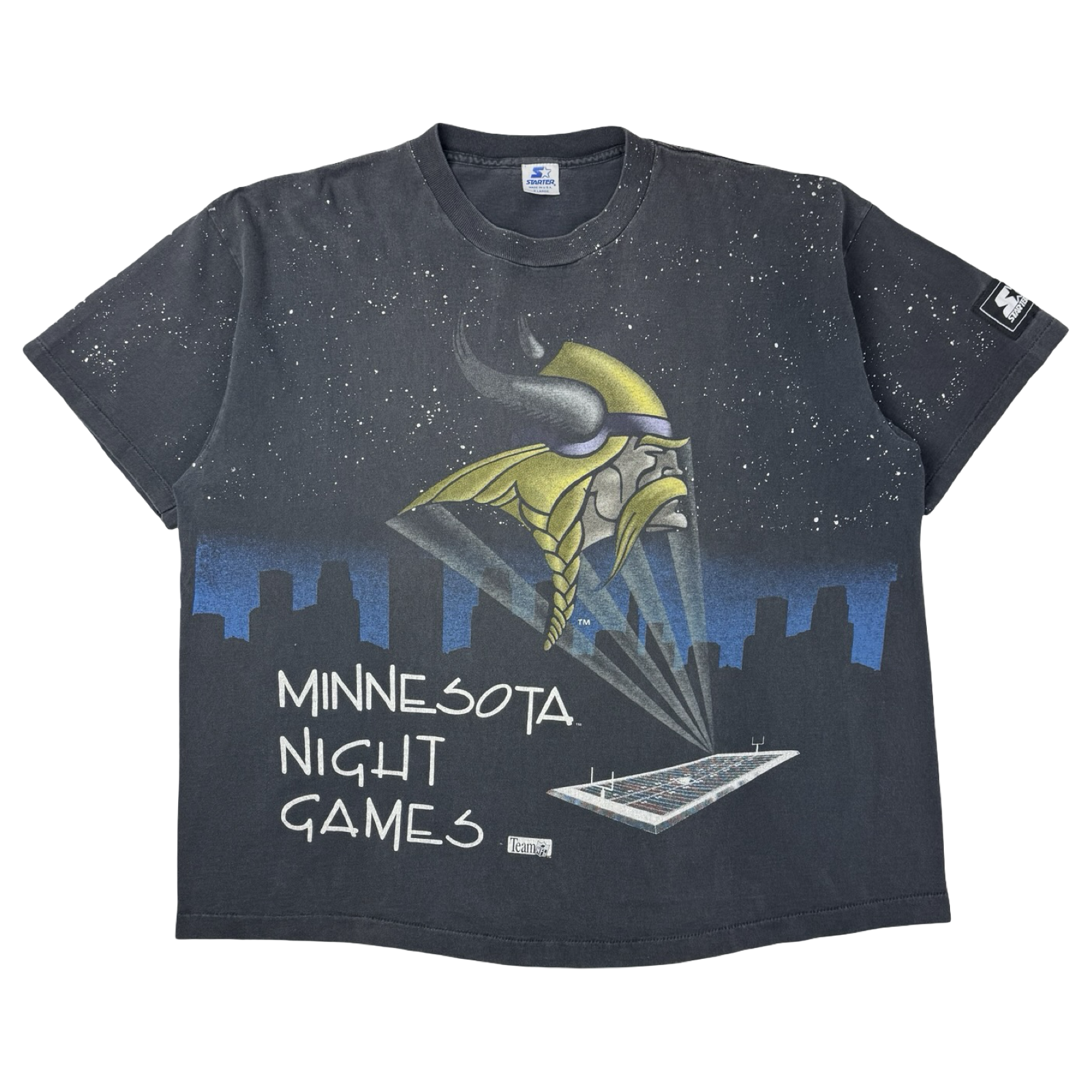 Vintage Minnesota Vikings "Night Games" Starter T-Shirt