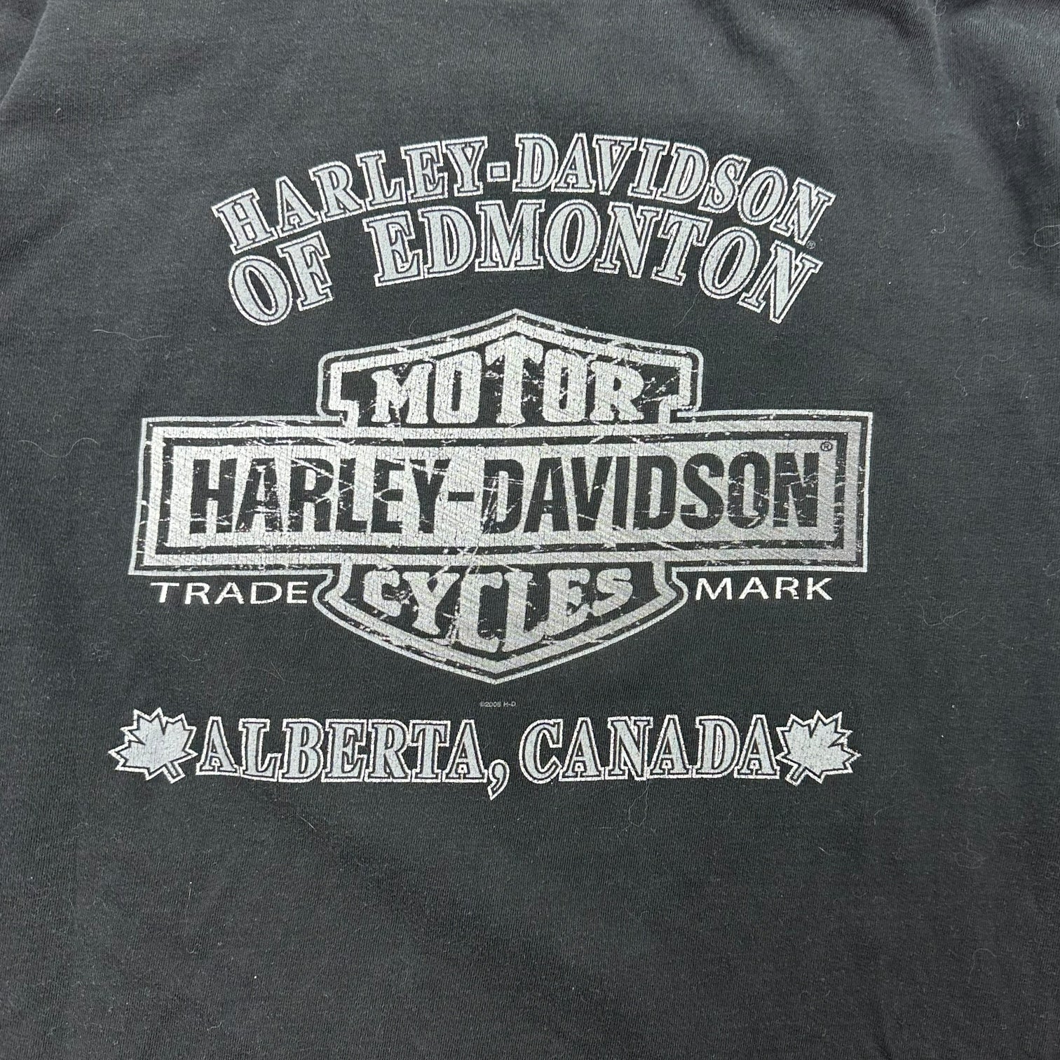 2008 Harley Davidson Of Edmonton ‘Sunny Side Up’ L/S Tee Black