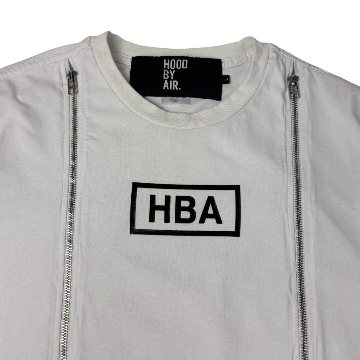 HBA Hood By Air Parallel Zippers T-Shirt