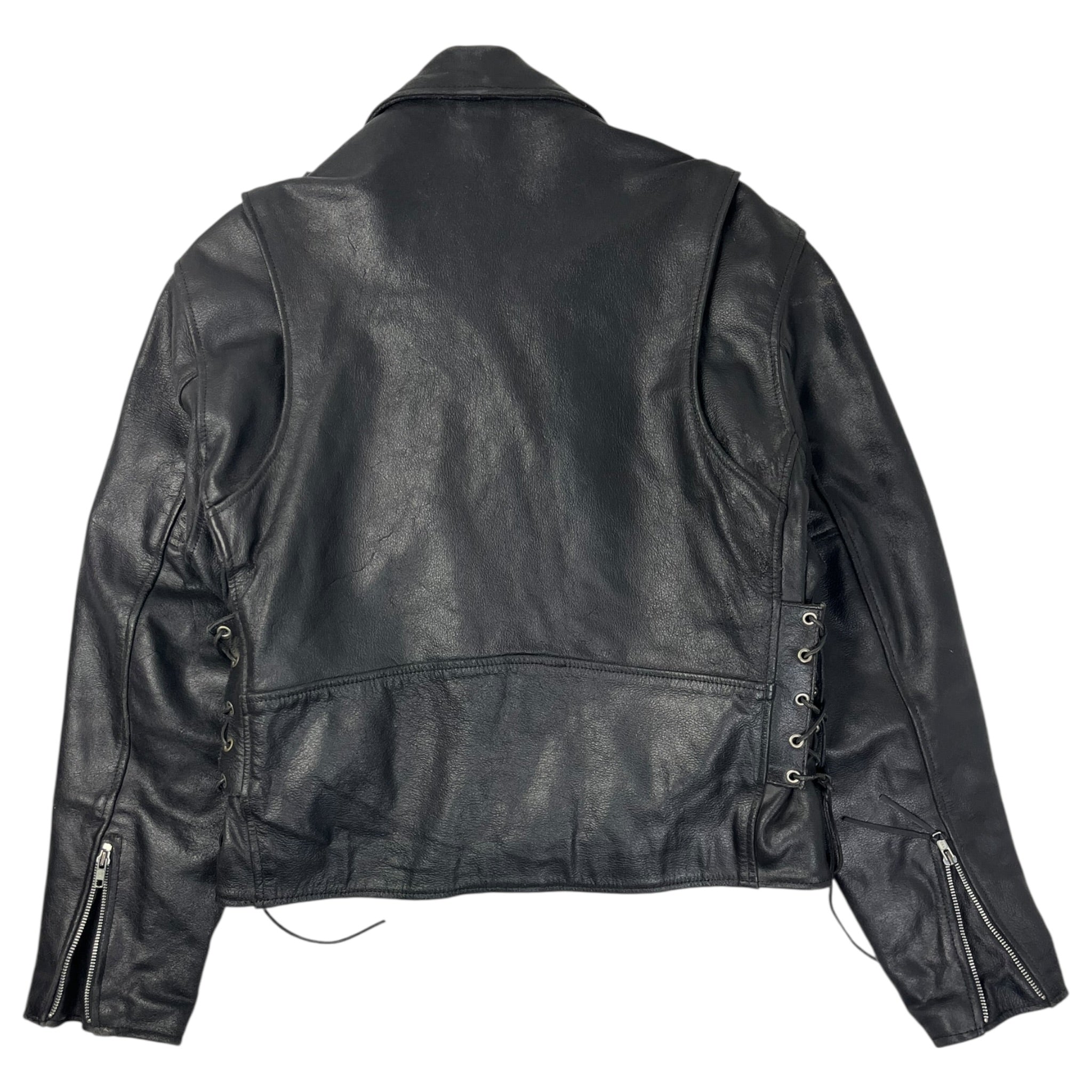 Vintage Screamin' Eagle Leather Biker Jacket