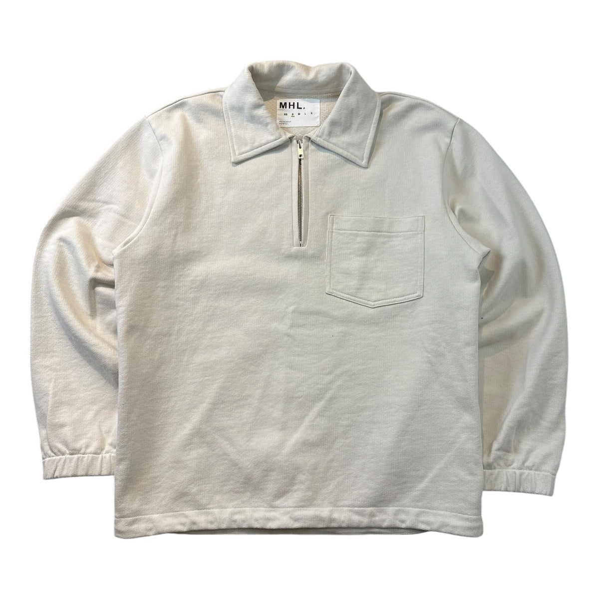 MHL By Margaret Howell Dry Loopback Jersey Track Top White