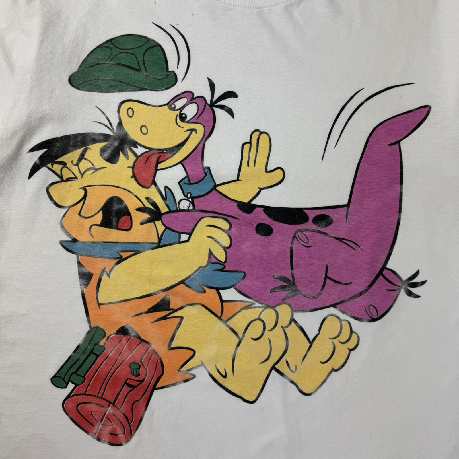 Vintage Fred & Dino The Flintstones Cartoon T-Shirt
