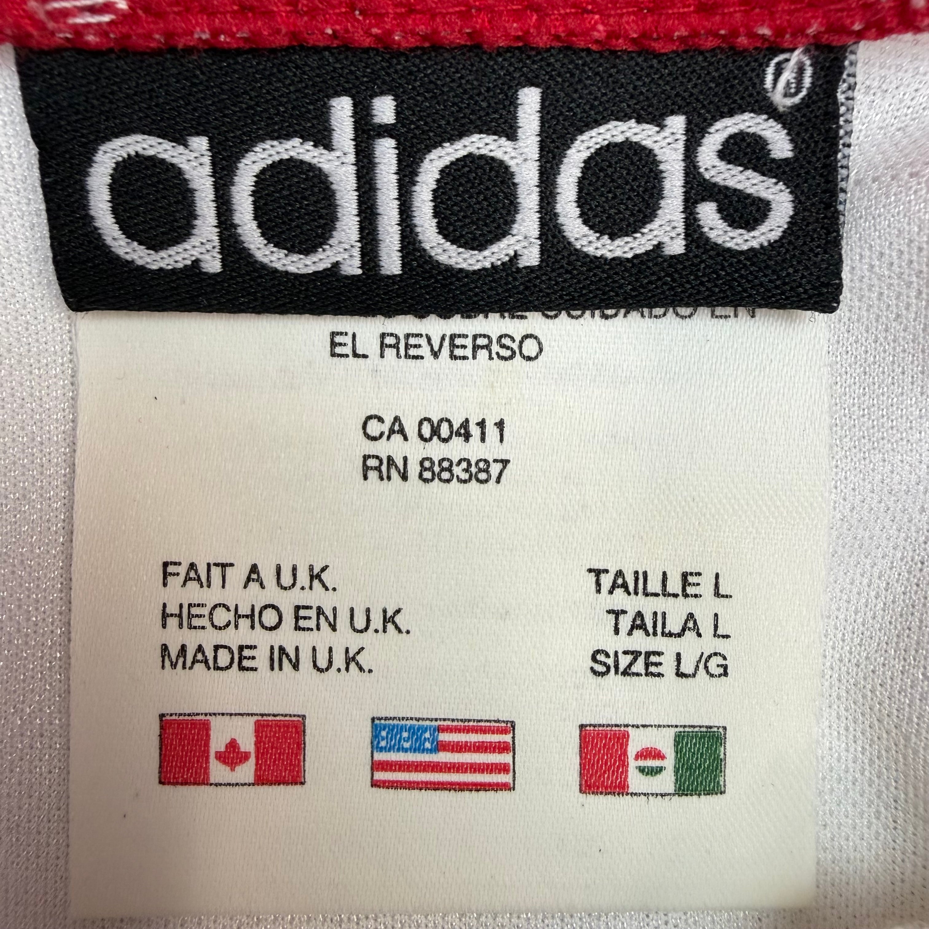 Vintage Adidas 1996-97 Rangers Away Jersey White