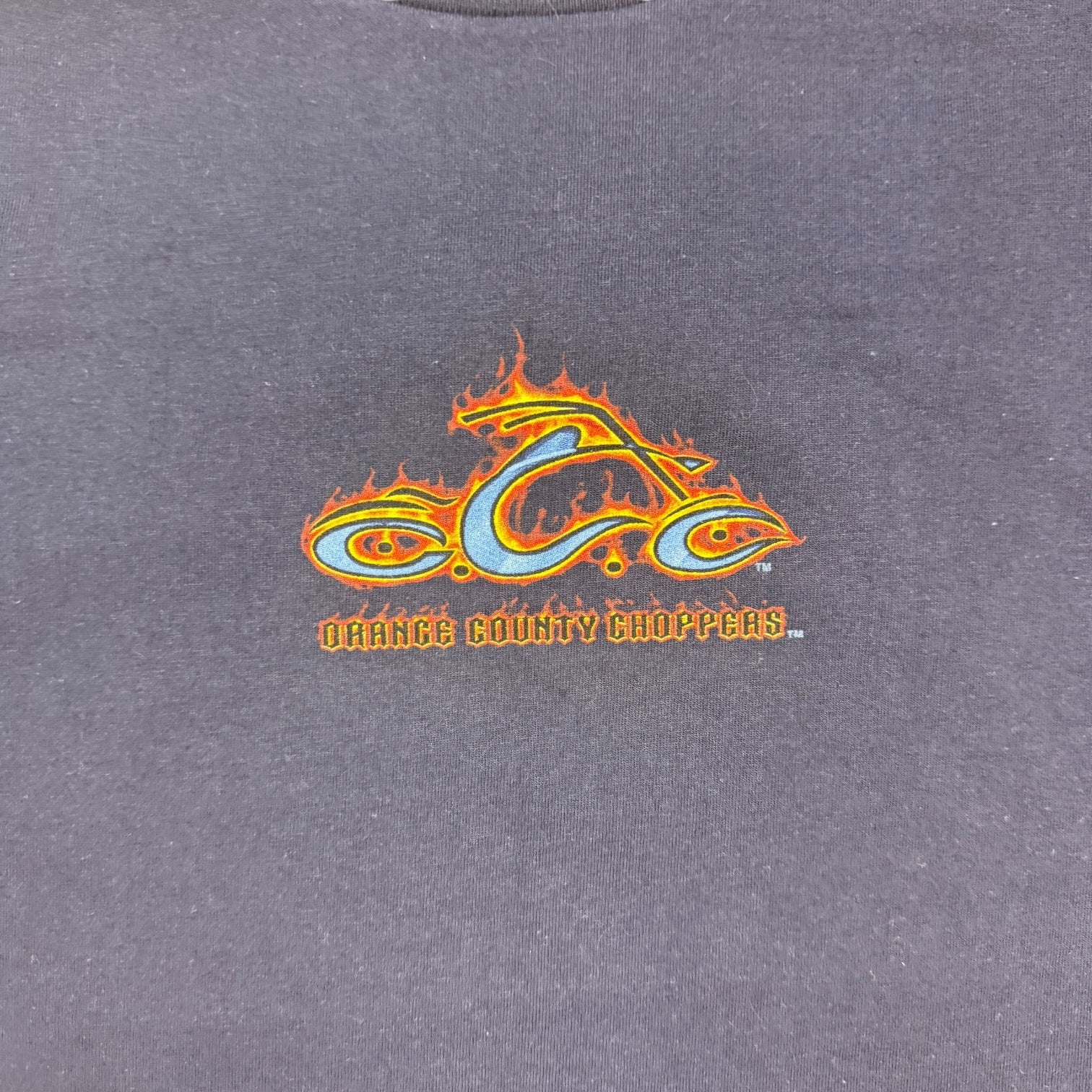 Vintage Orange County Choppers Flame Tee Navy Blue