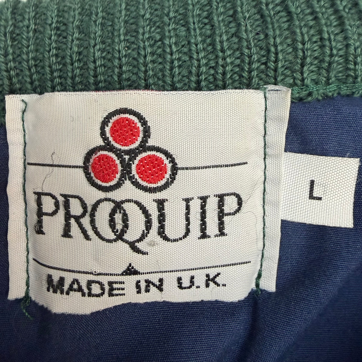 Vintage Proquip Double Layer Crewneck Forest Green