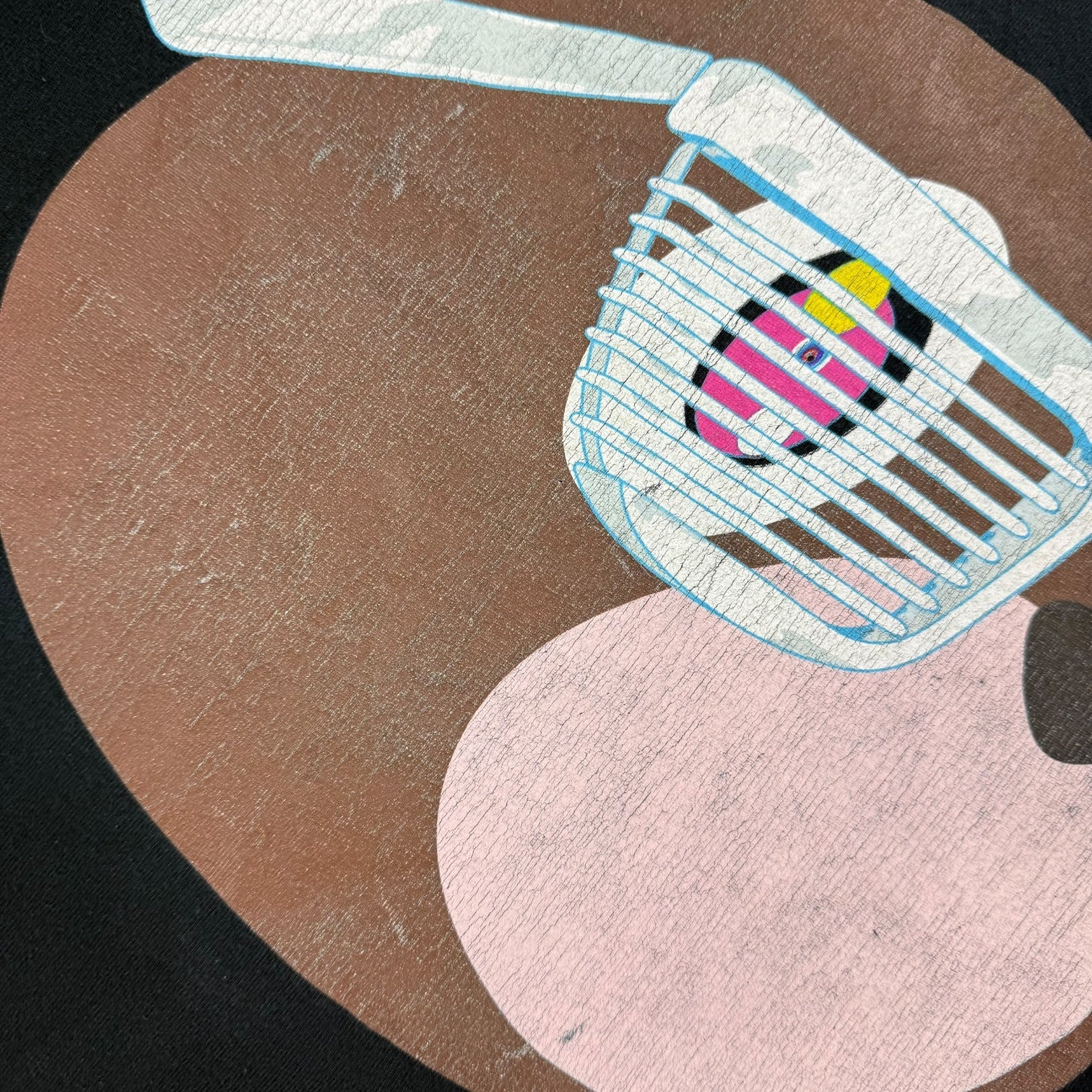 2007 Kanye West Takashi Murakami Glow in the Dark Tour Tee Black