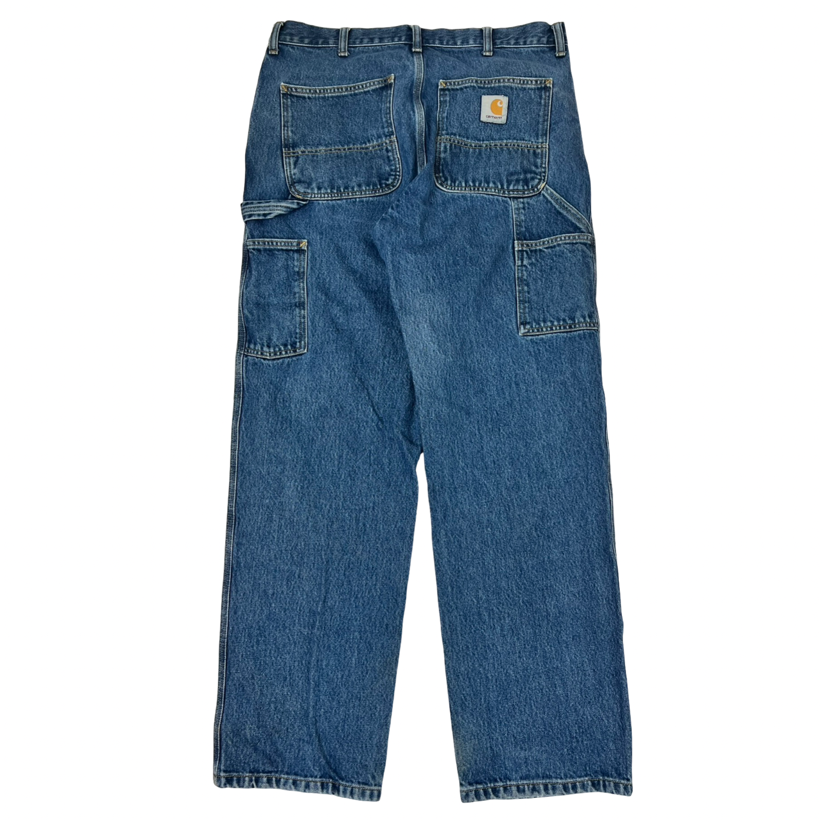 Vintage Carhartt B13 Dst Loose Fit Work Dungaree Carpenter Jeans