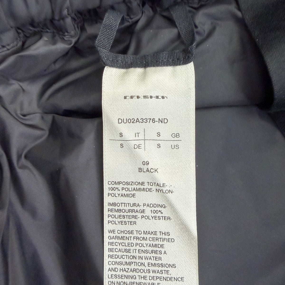 Rick Owens DRKSHDW Creatch Cargo Nylon Black