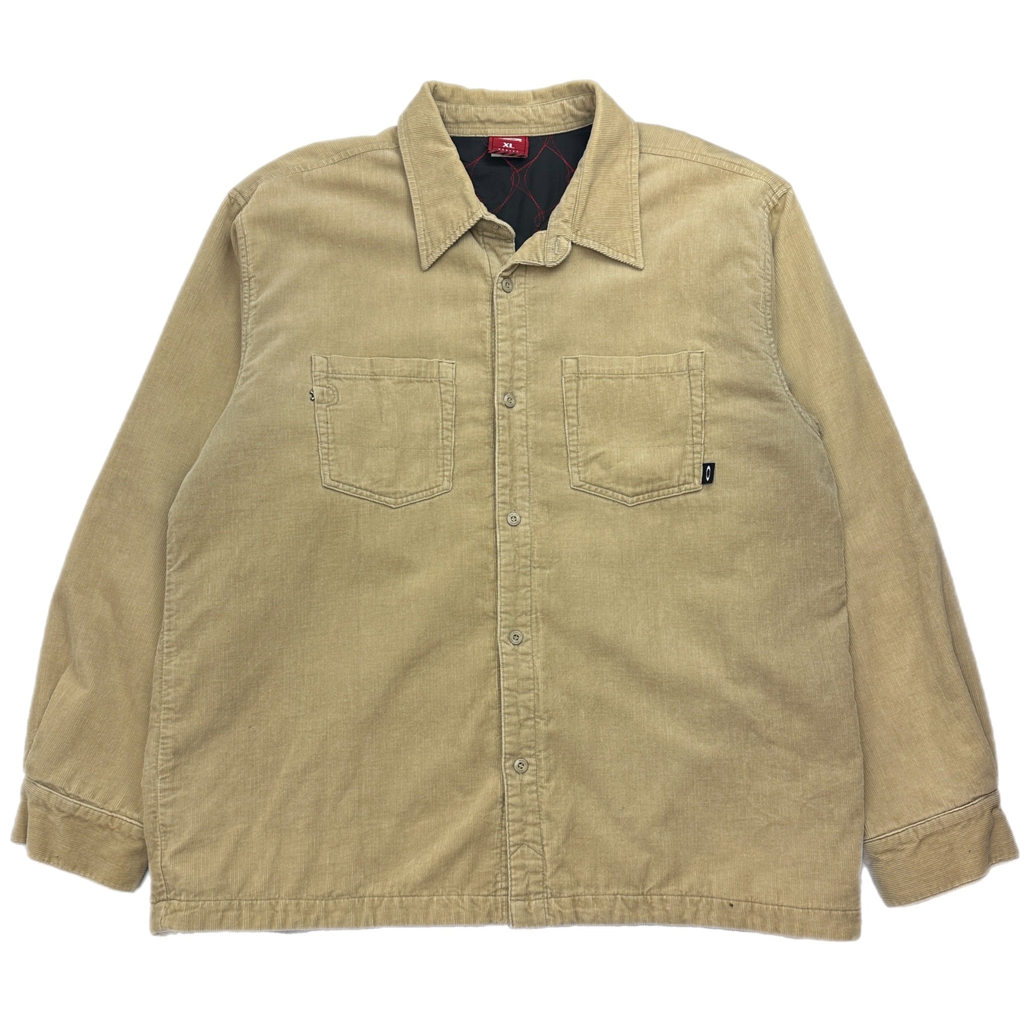 Vintage Oakley Corduroy Button Up LS Tan