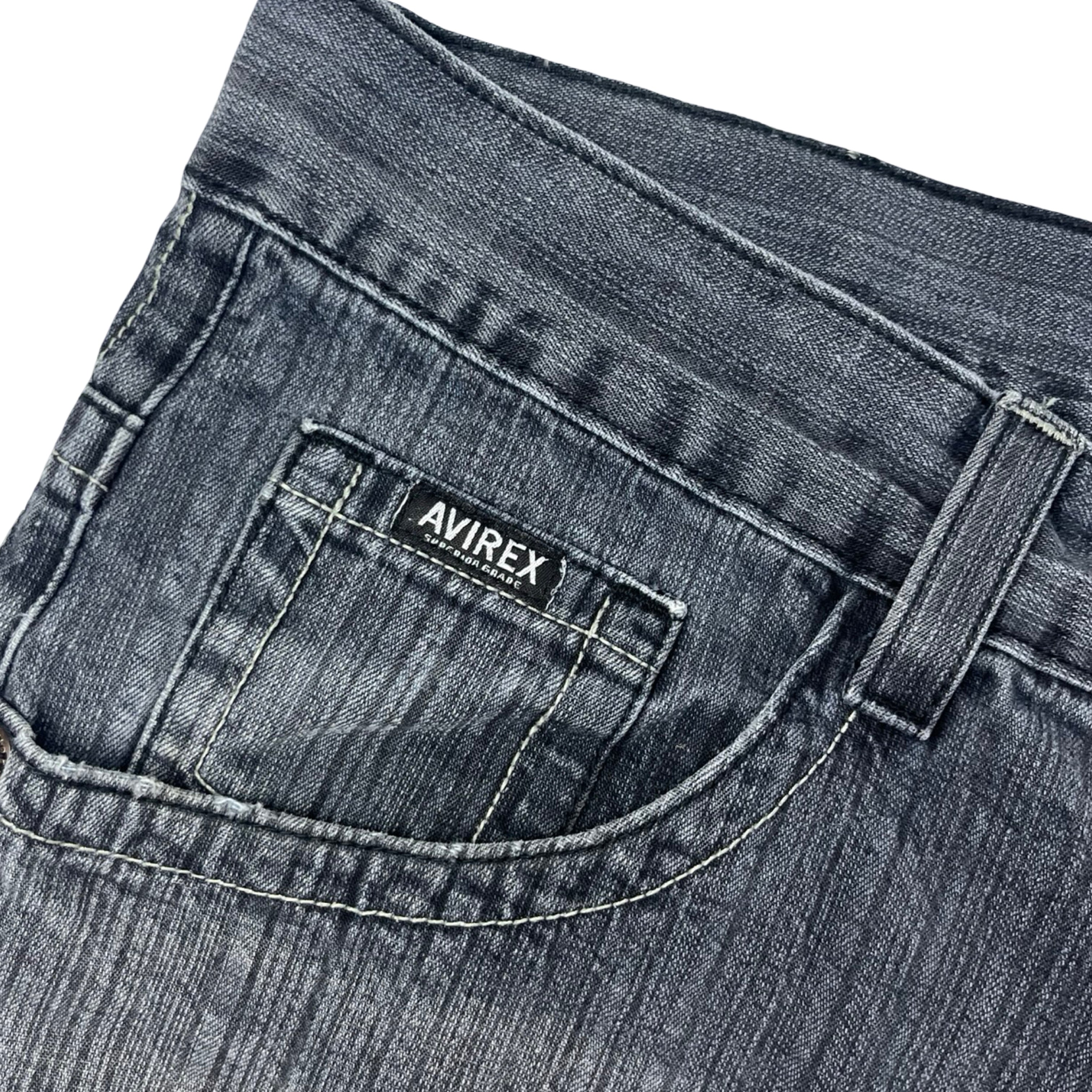Vintage Y2K Avirex Washed Black Denim