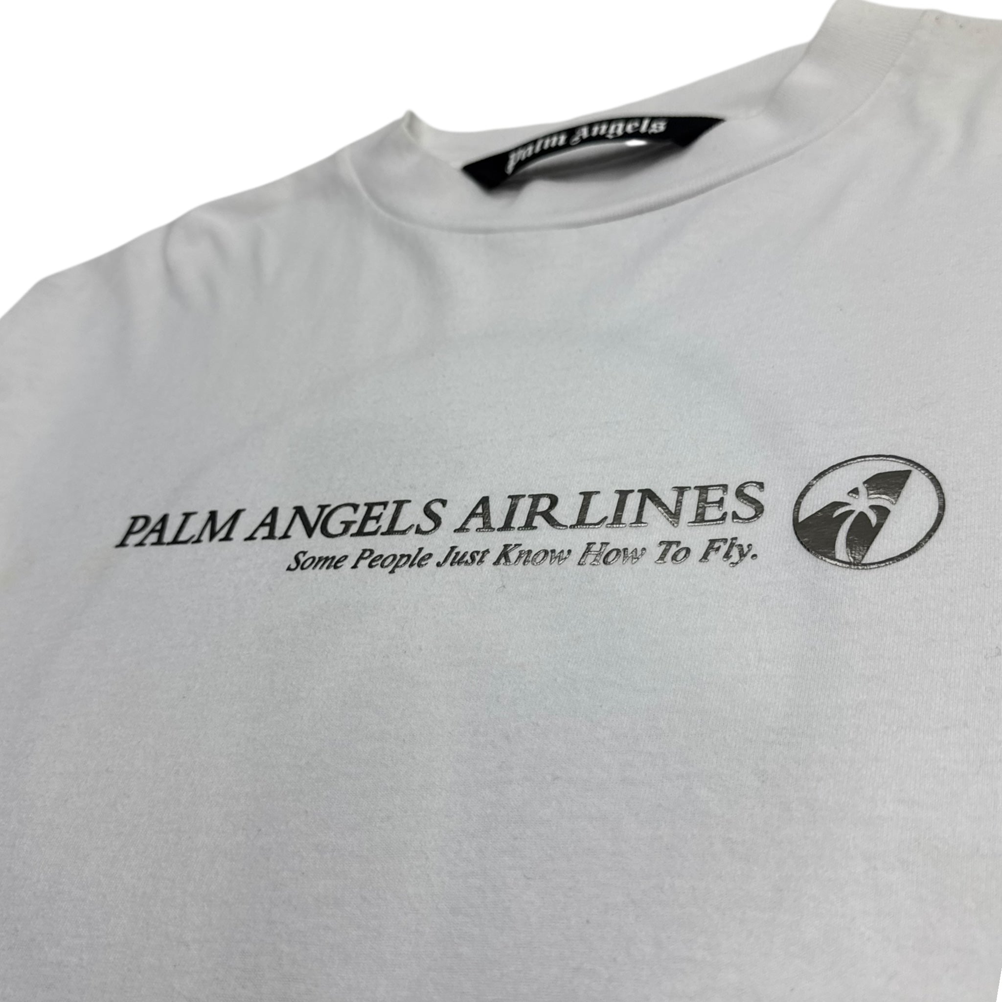 Palm Angels Palm Airlines Longsleeve White