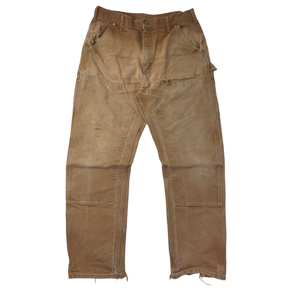 Vintage Carhartt Double Knee Carpenter Pants Beige