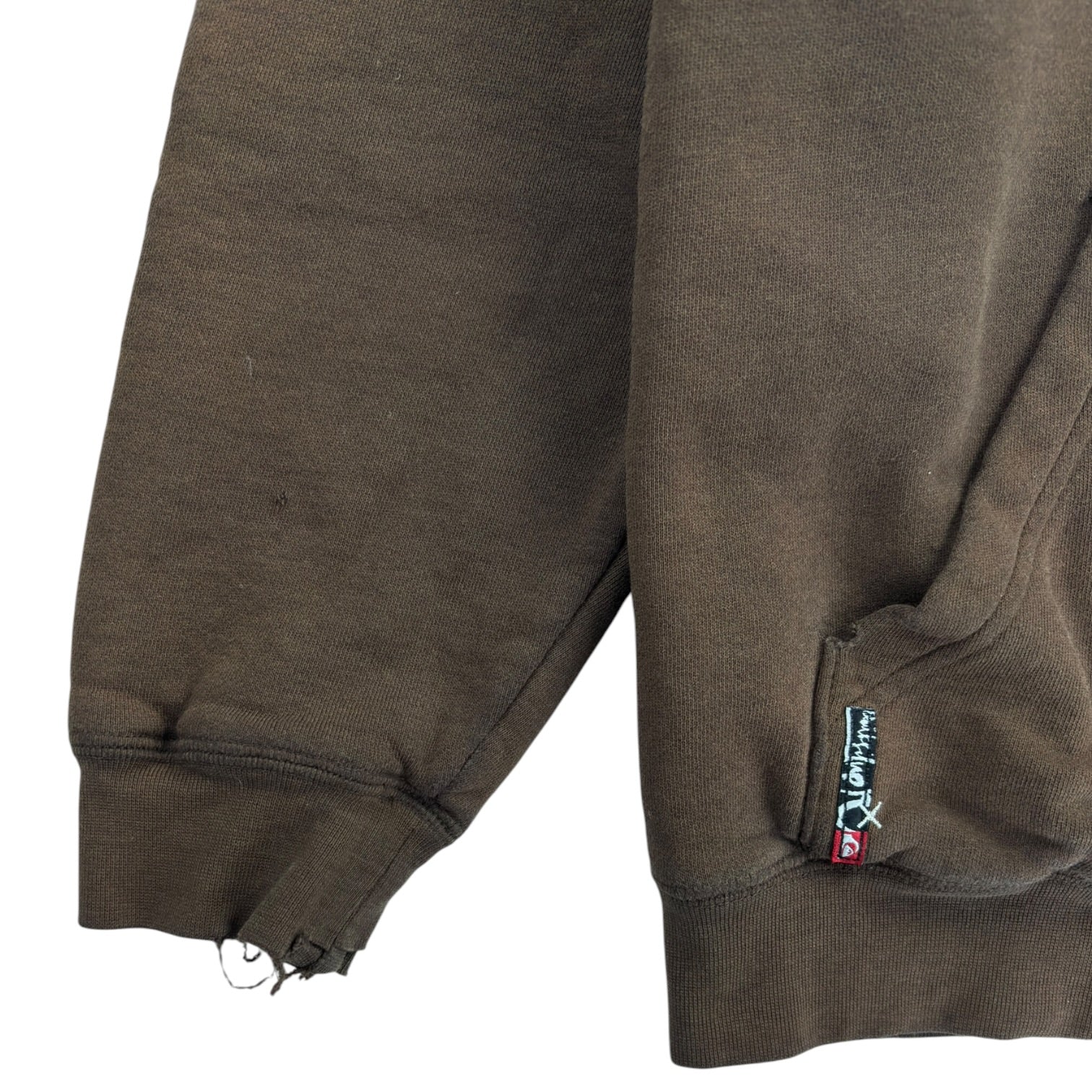 (W) Y2K Quiksilver Zip Up Hoodie Brown