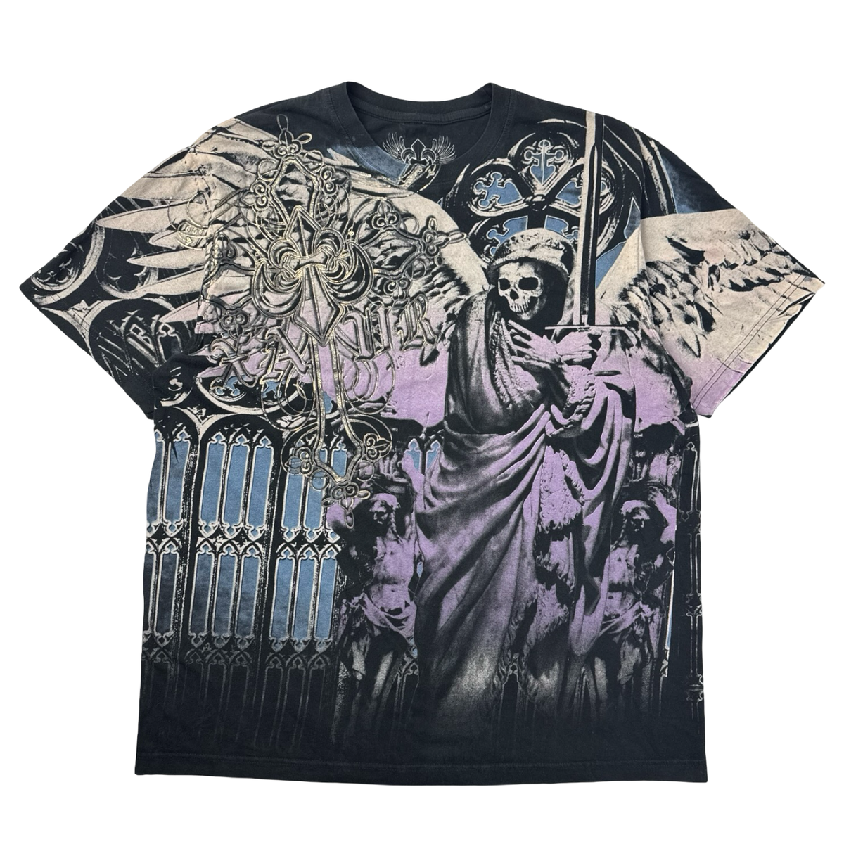 Vintage Y2K Xzavier Cyber Emo Gothic Cathedral T-Shirt