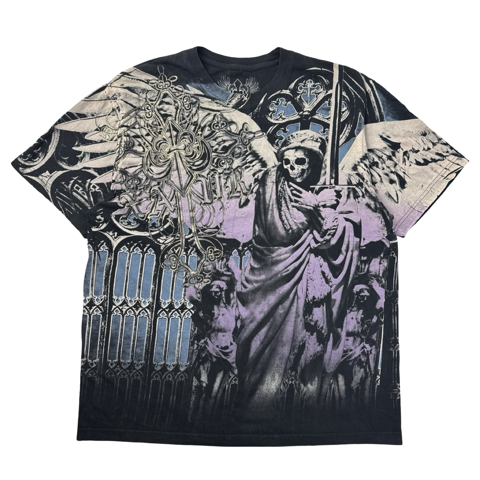 Vintage Y2K Xzavier Cyber Emo Gothic Cathedral T-Shirt