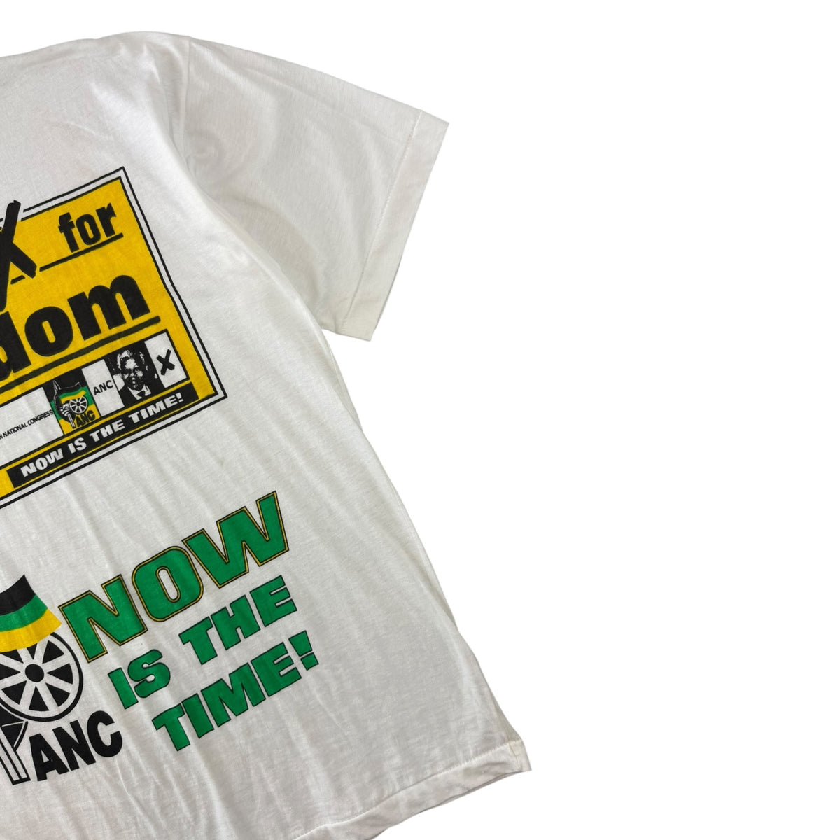 Vintage 1994 Nelson Mandela Make Your X For Freedom Campaign T-Shirt