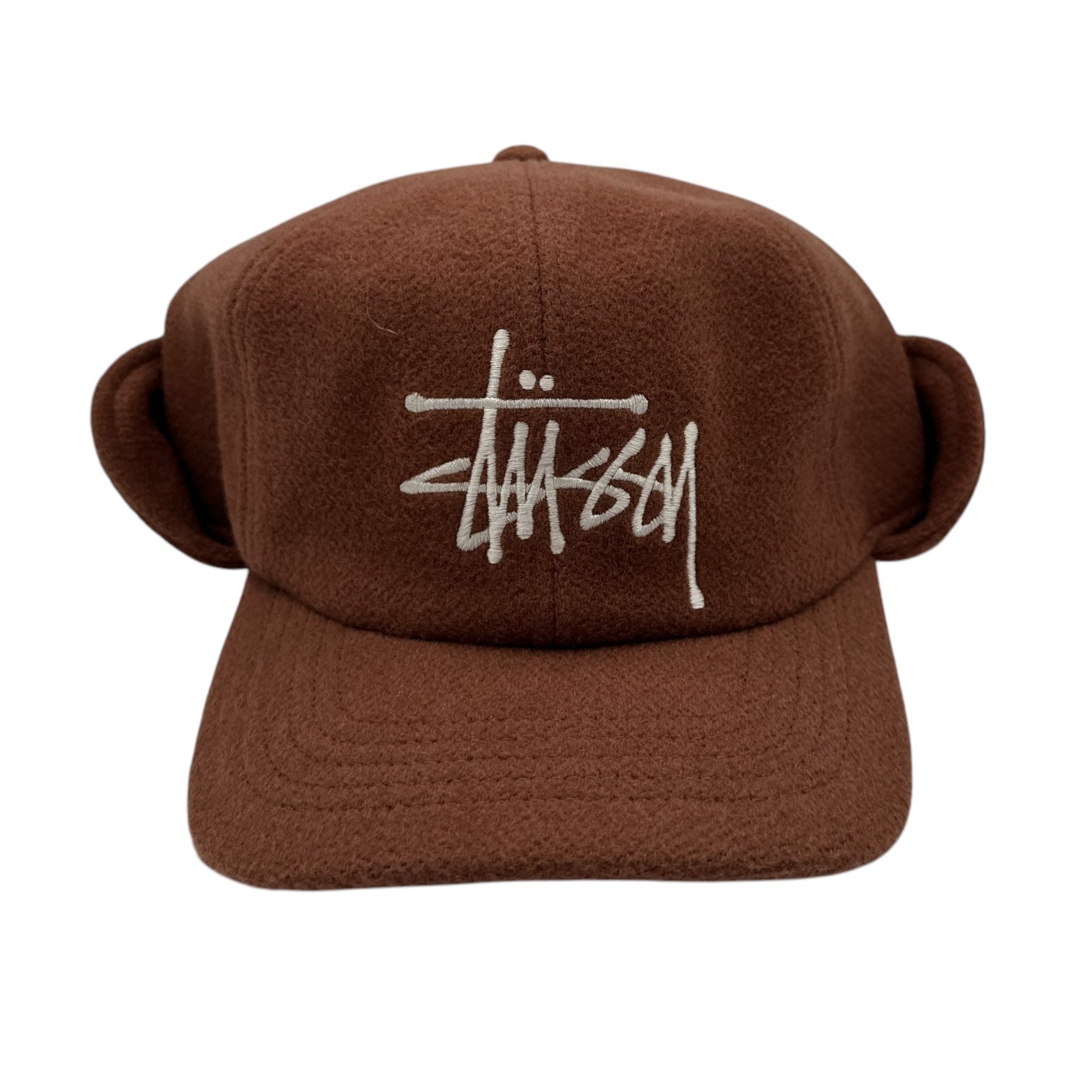 Stussy Ear Flap Wool Cap Brown