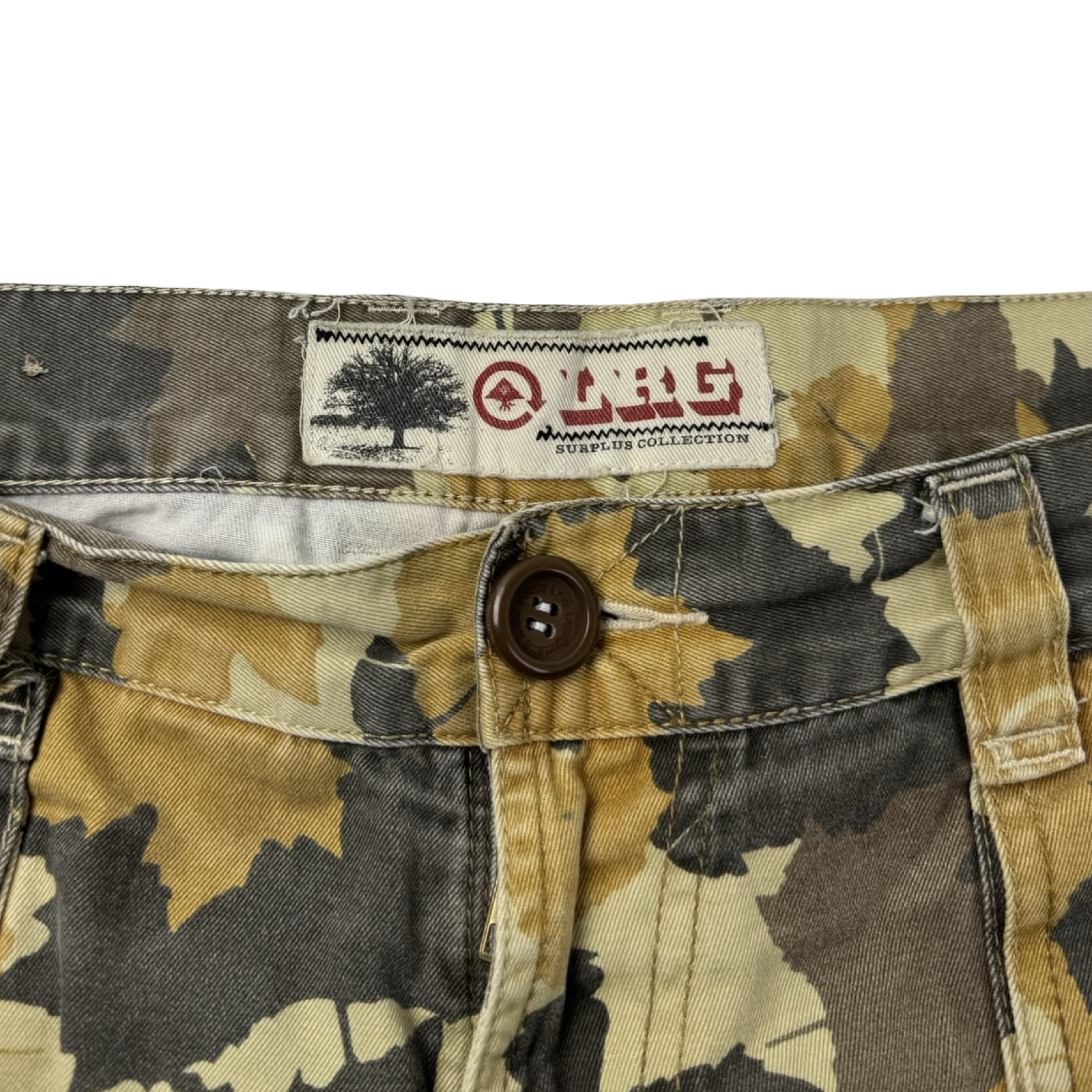 Vintage Y2K LRG Camo Cargo Shorts