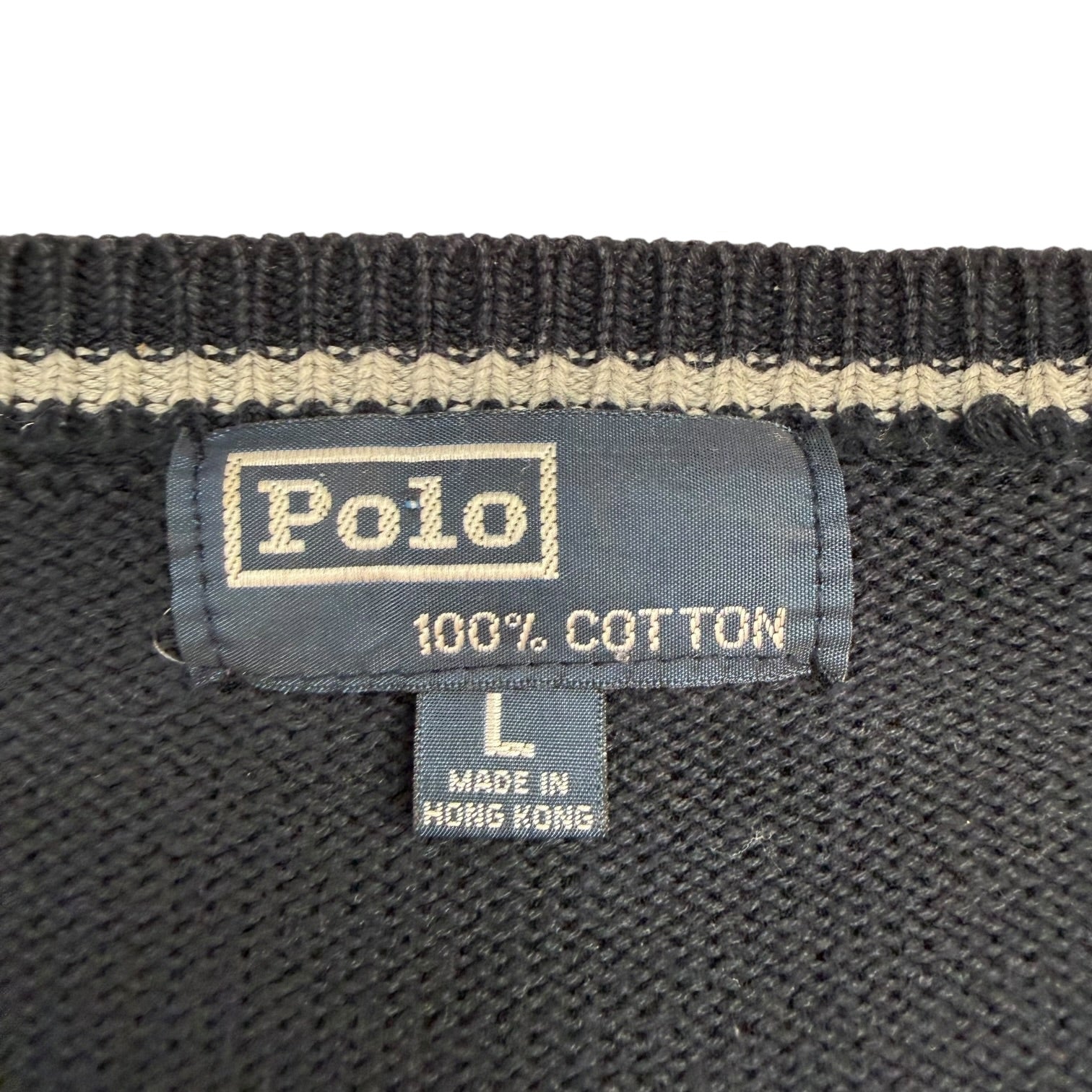 Vintage Polo Sweater Vest Navy