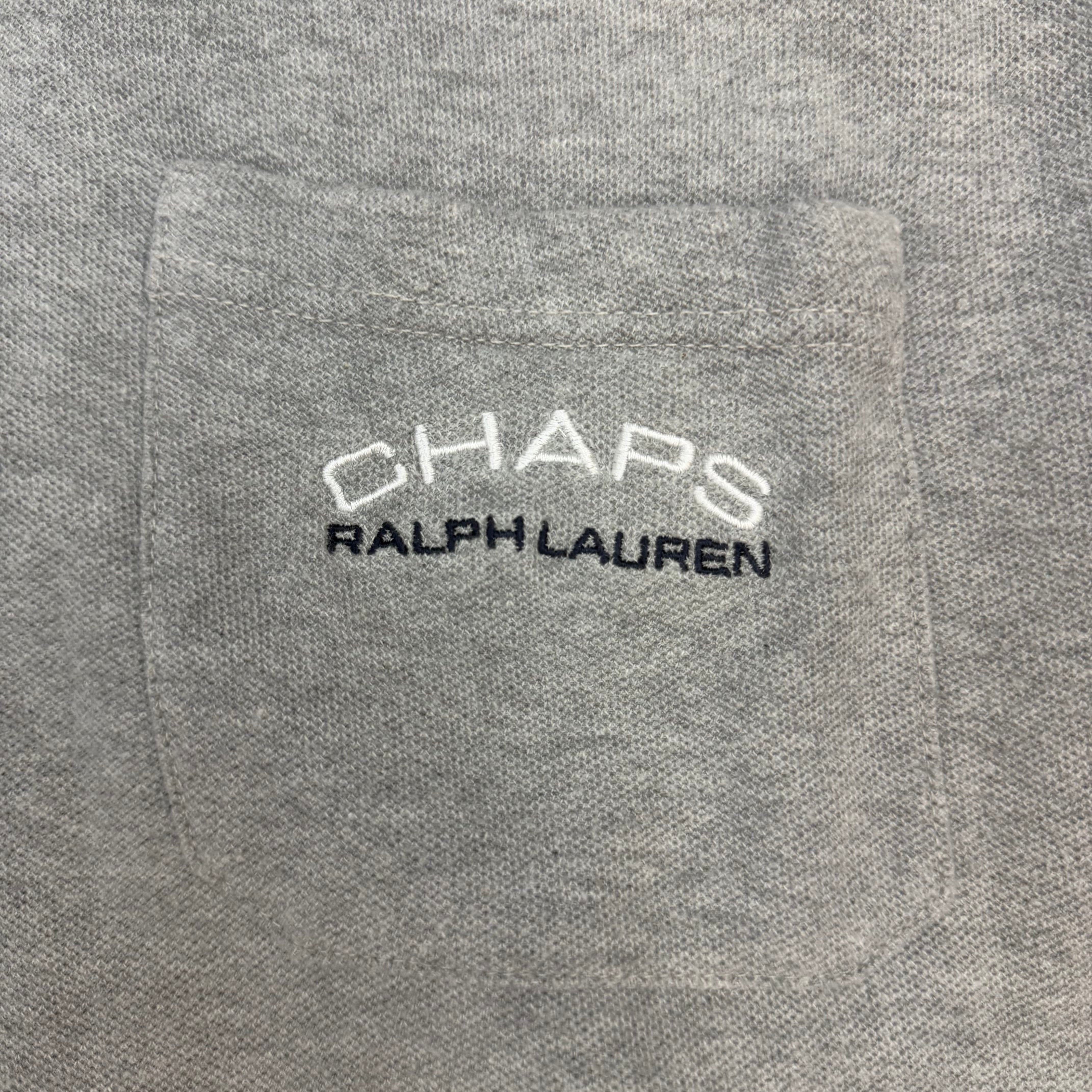 Vintage Chaps Ralph Lauren Polo Shirt Grey