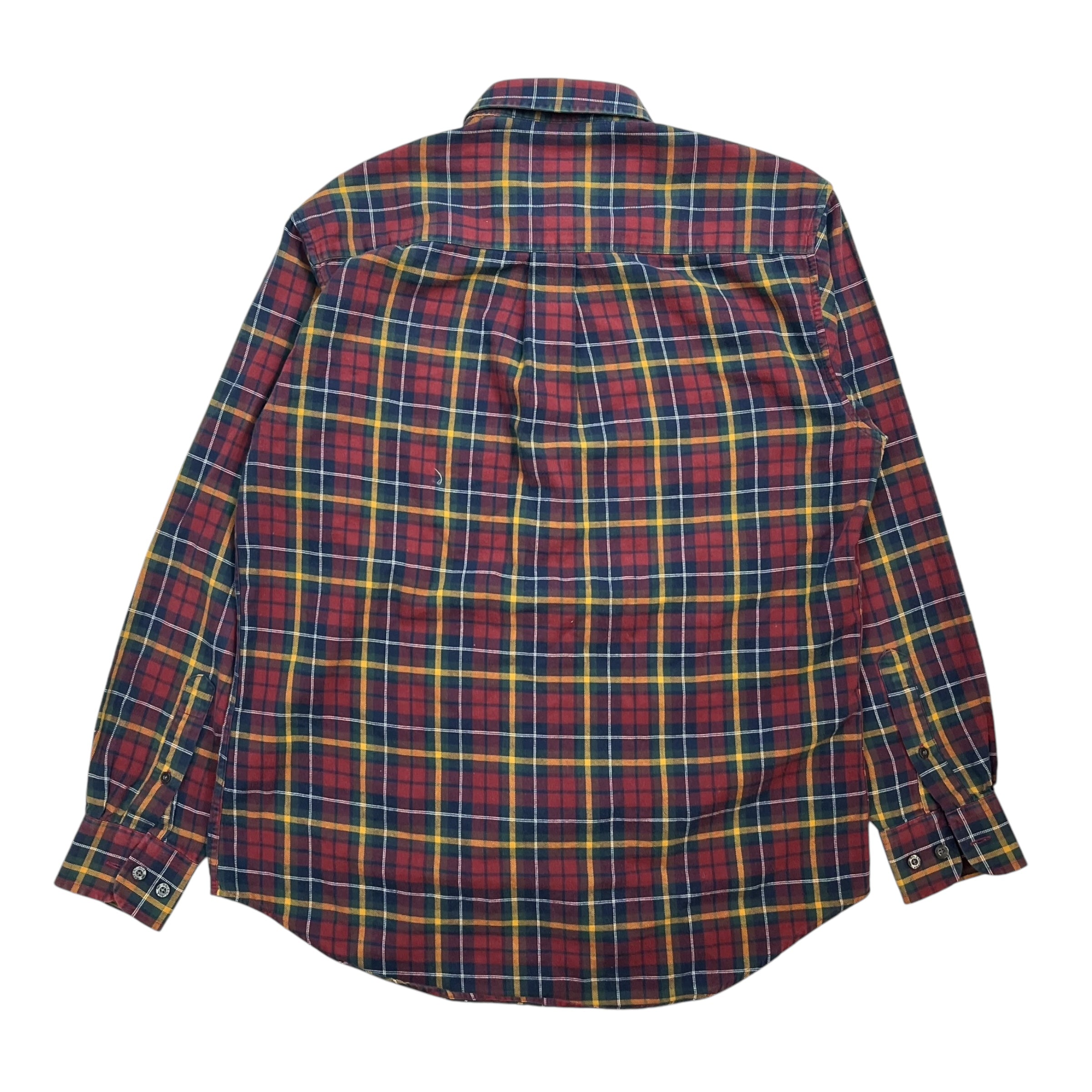 Vintage Balenciaga Oxford Shirt Plaid Red/Green