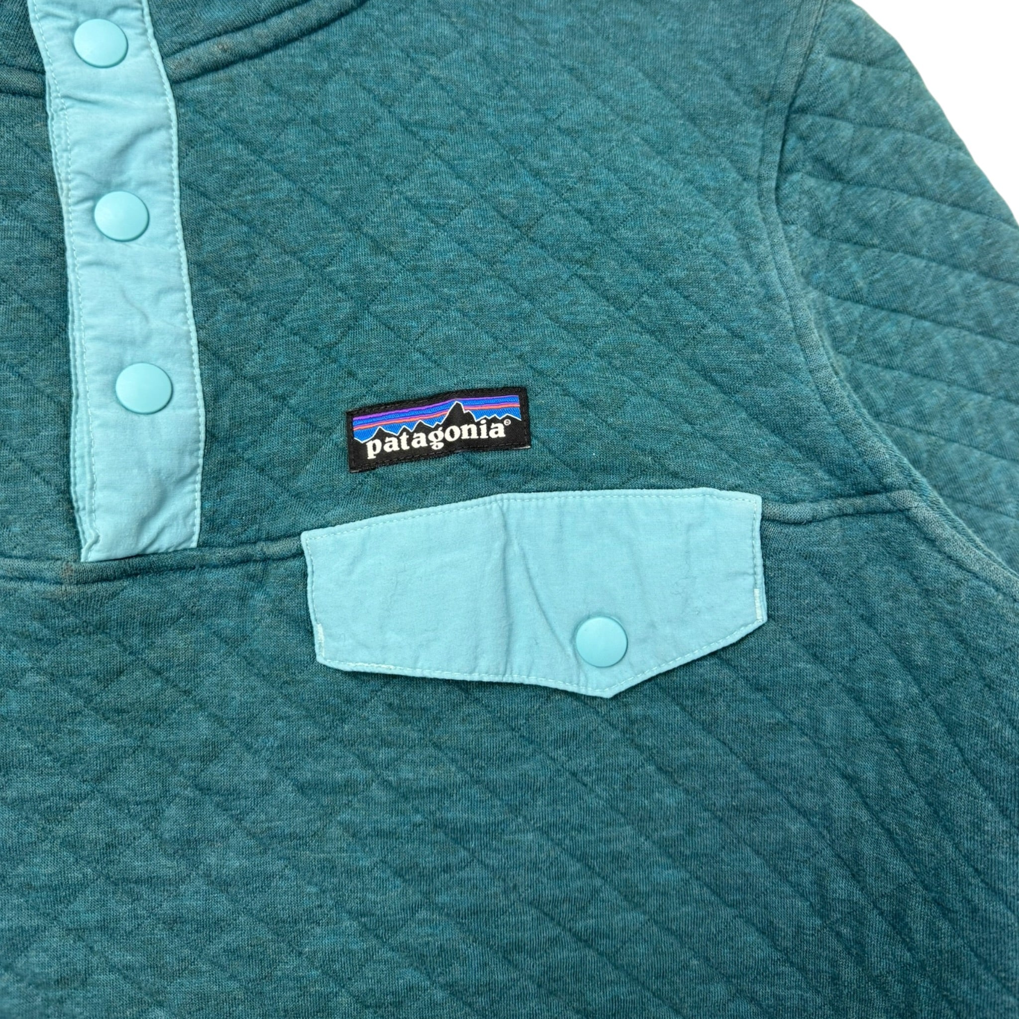 Vintage Patagonia Organic Cotton T-Snap Quilted Sweater