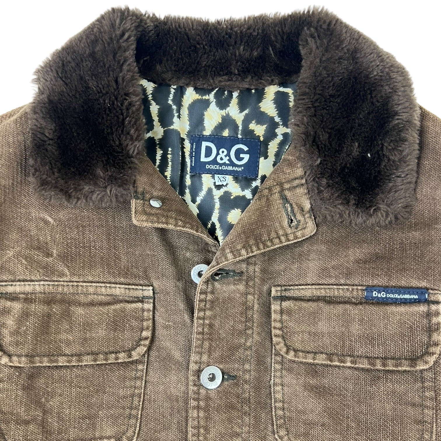 Dolce & Gabbana Corduroy Jacket Brown