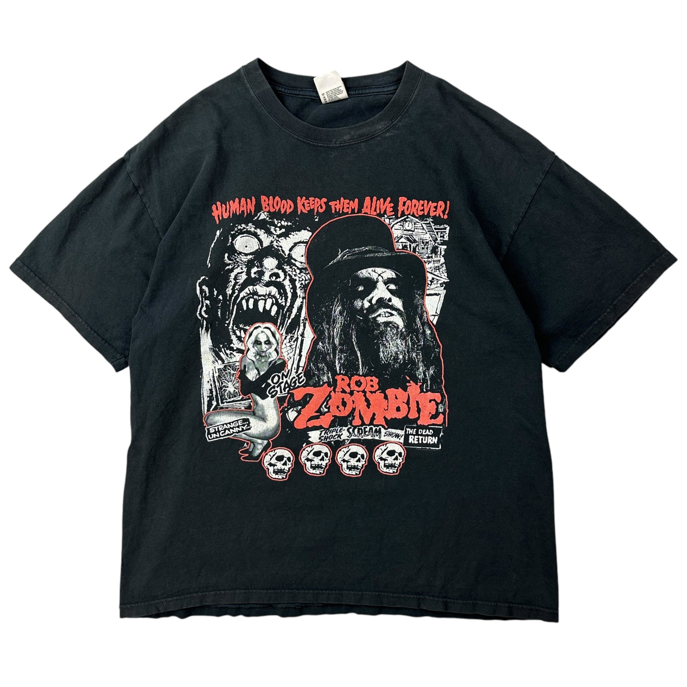 2008 Rob Zombie Tour Tee Black