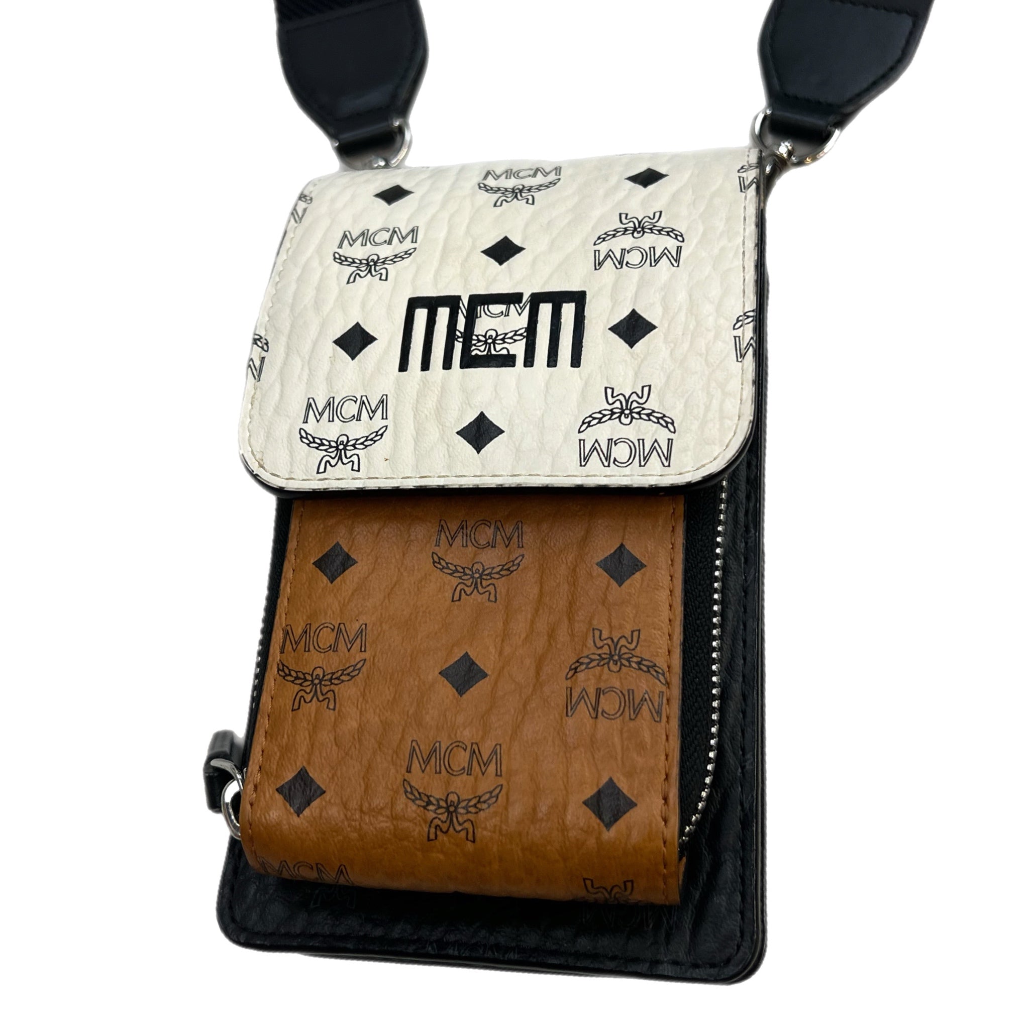 MCM Visetos Mix Phone Case Body Bag