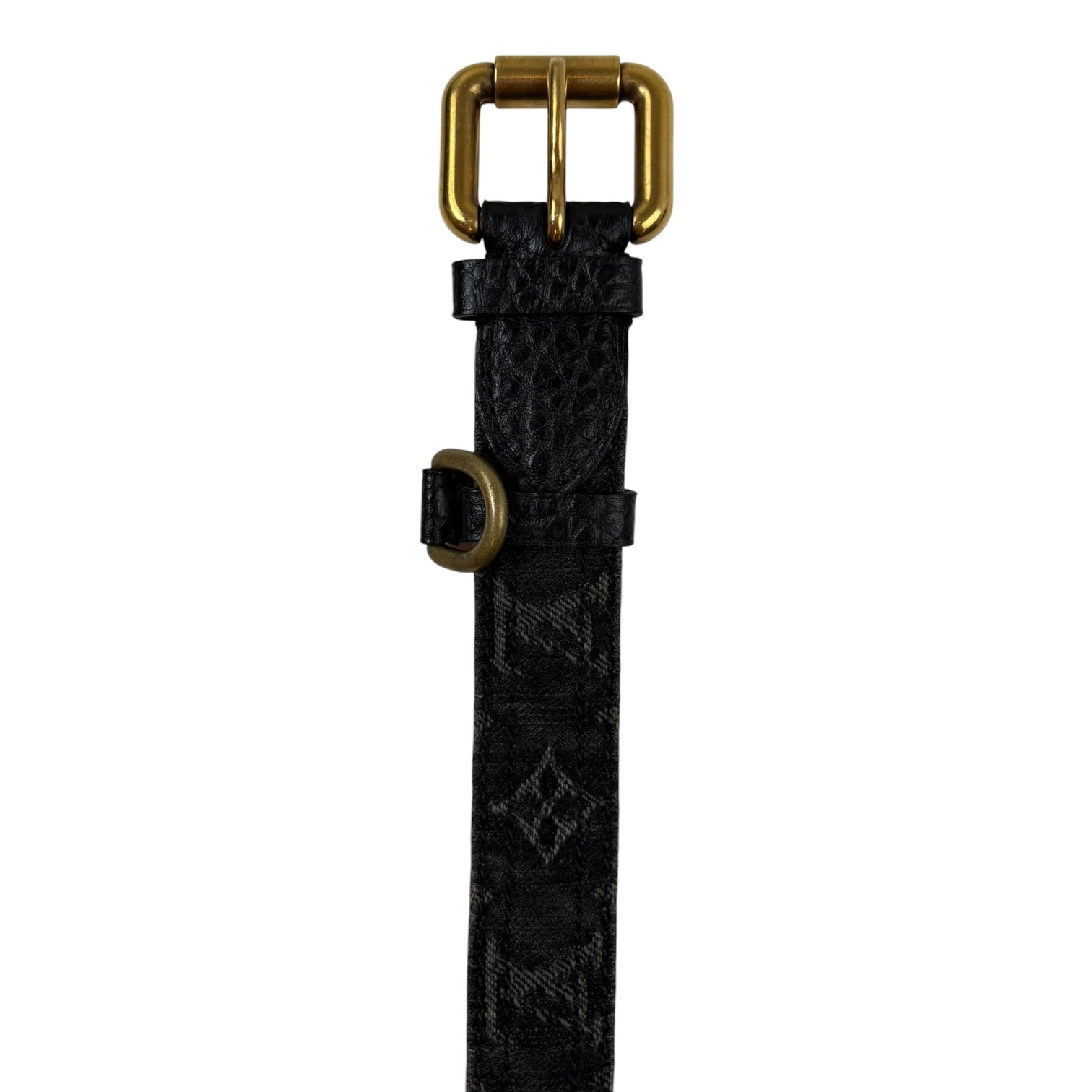Louis Vuitton Marc Jacobs Monogram Denim Belt Black