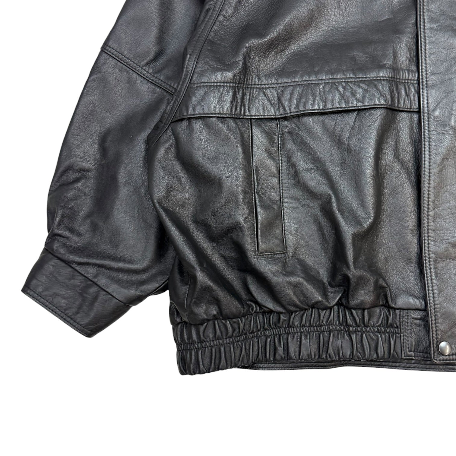 Vntage JezElite Leather Jacket Black