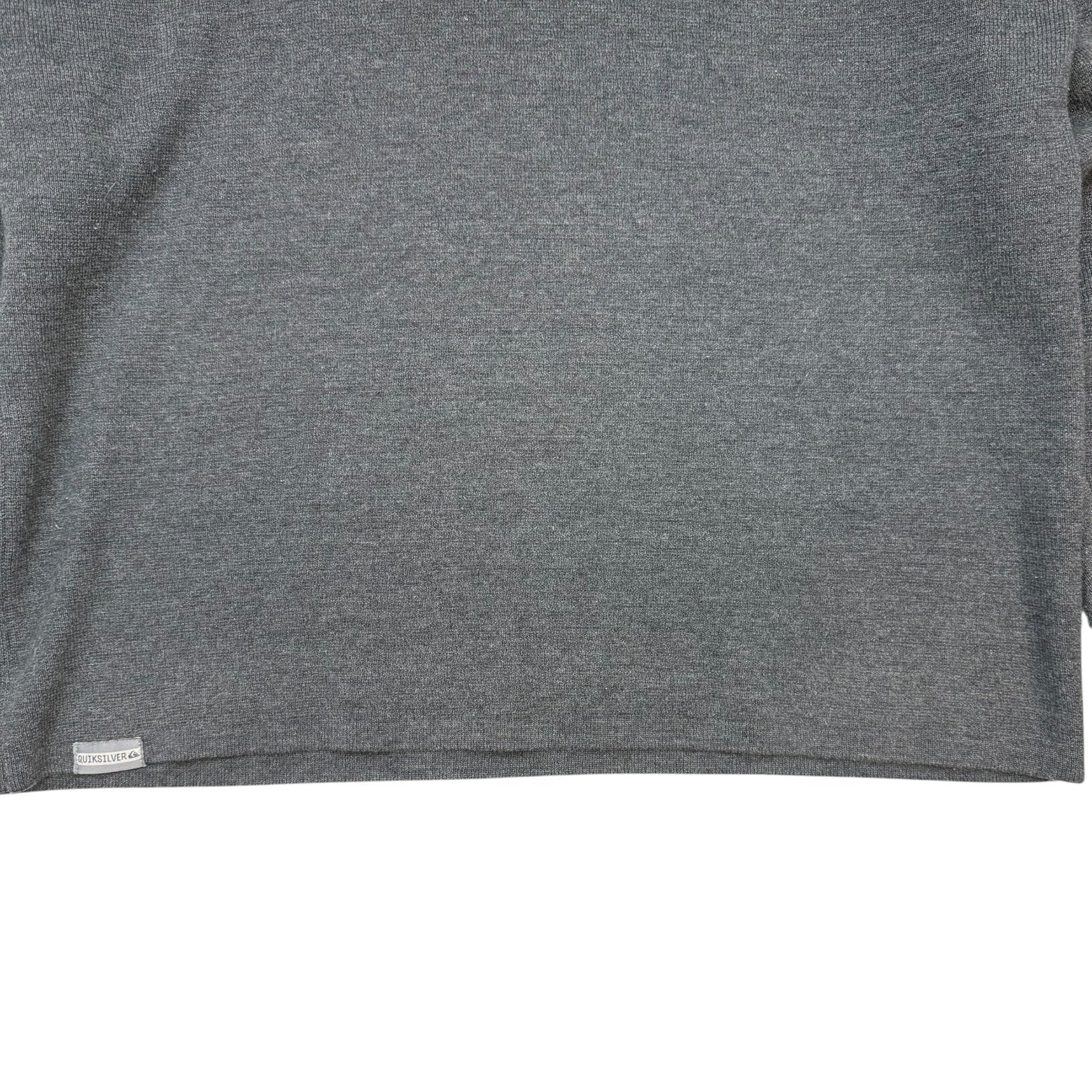 Vintage Quicksilver V Neck Sweater Grey