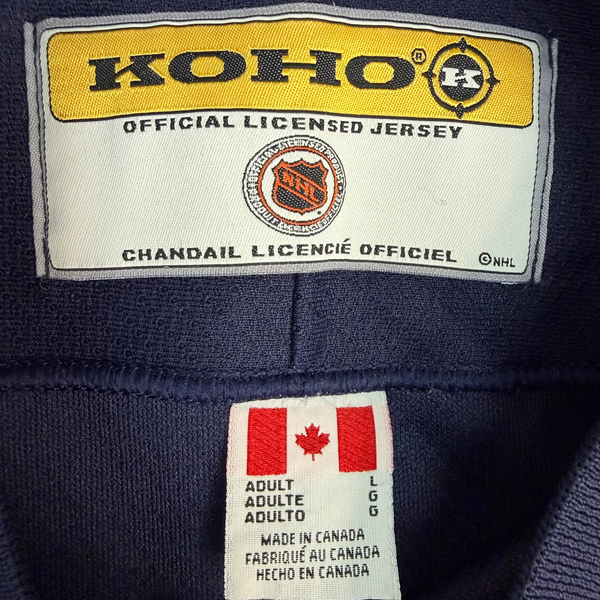 Vintage Edmonton Oilers Mechanical Oil Drop Jersey Navy