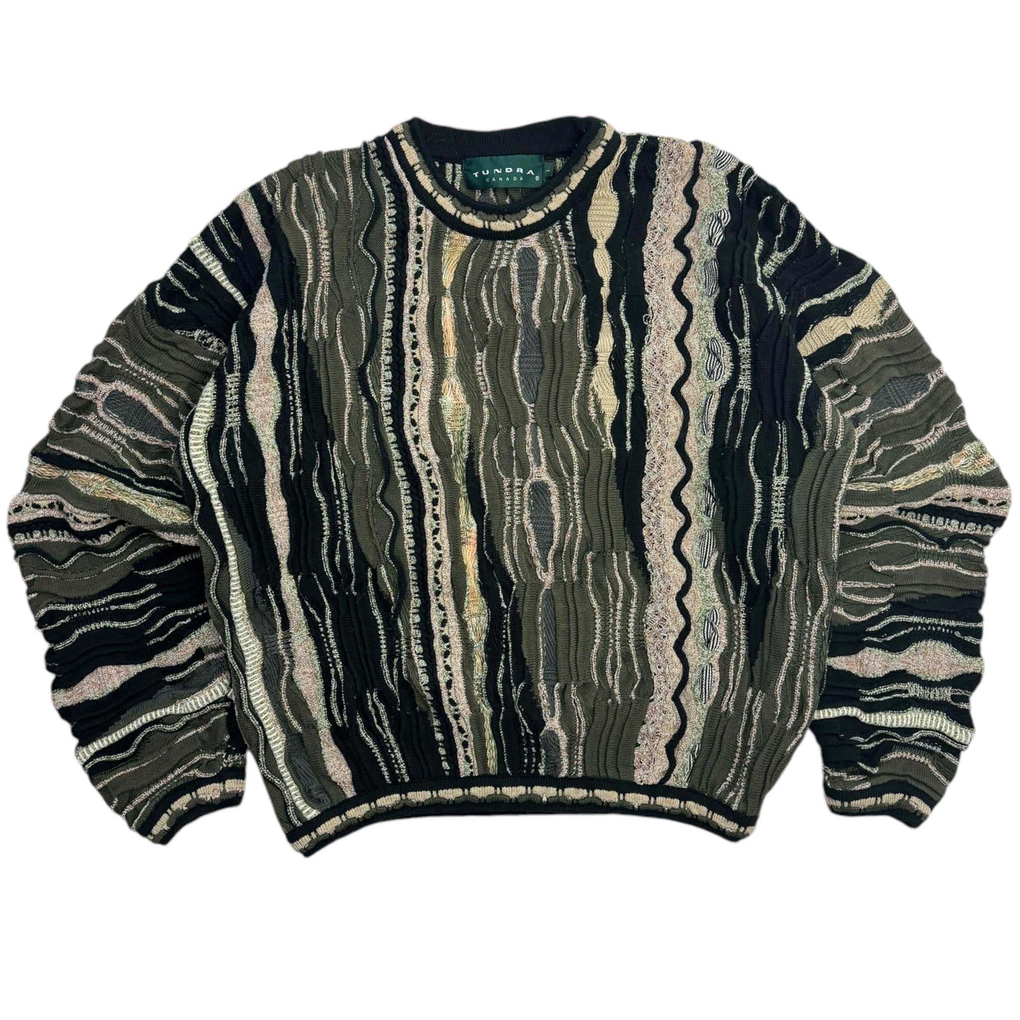 Vintage Tundra 3D Knit Green Black