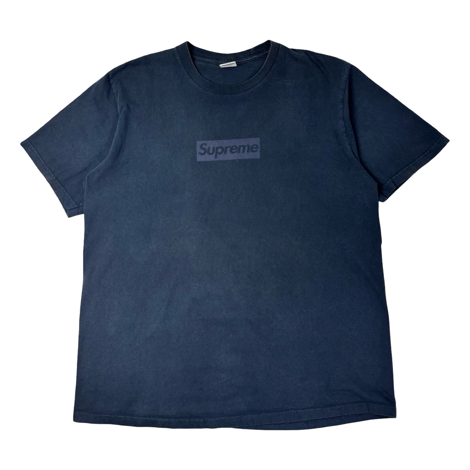 Supreme Tonal Box Logo Tee Navy