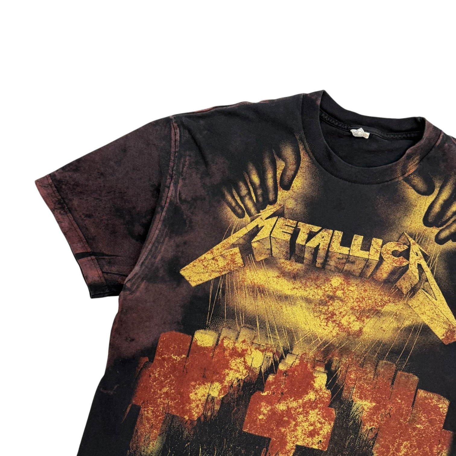 2010 Metallica Master Of Puppets Tee Bleached Black