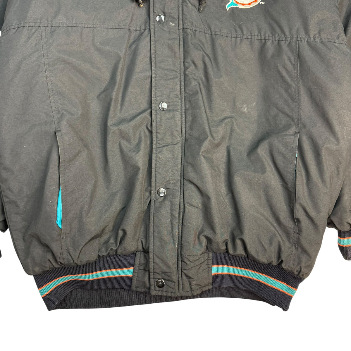 Vintage Starter Miami Dolphins Jacket Black