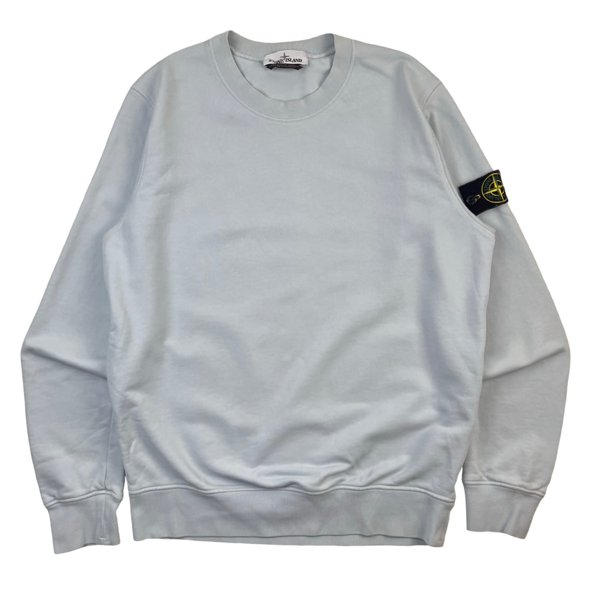 Stone Island Compass Badge Crew Light Baby Blue