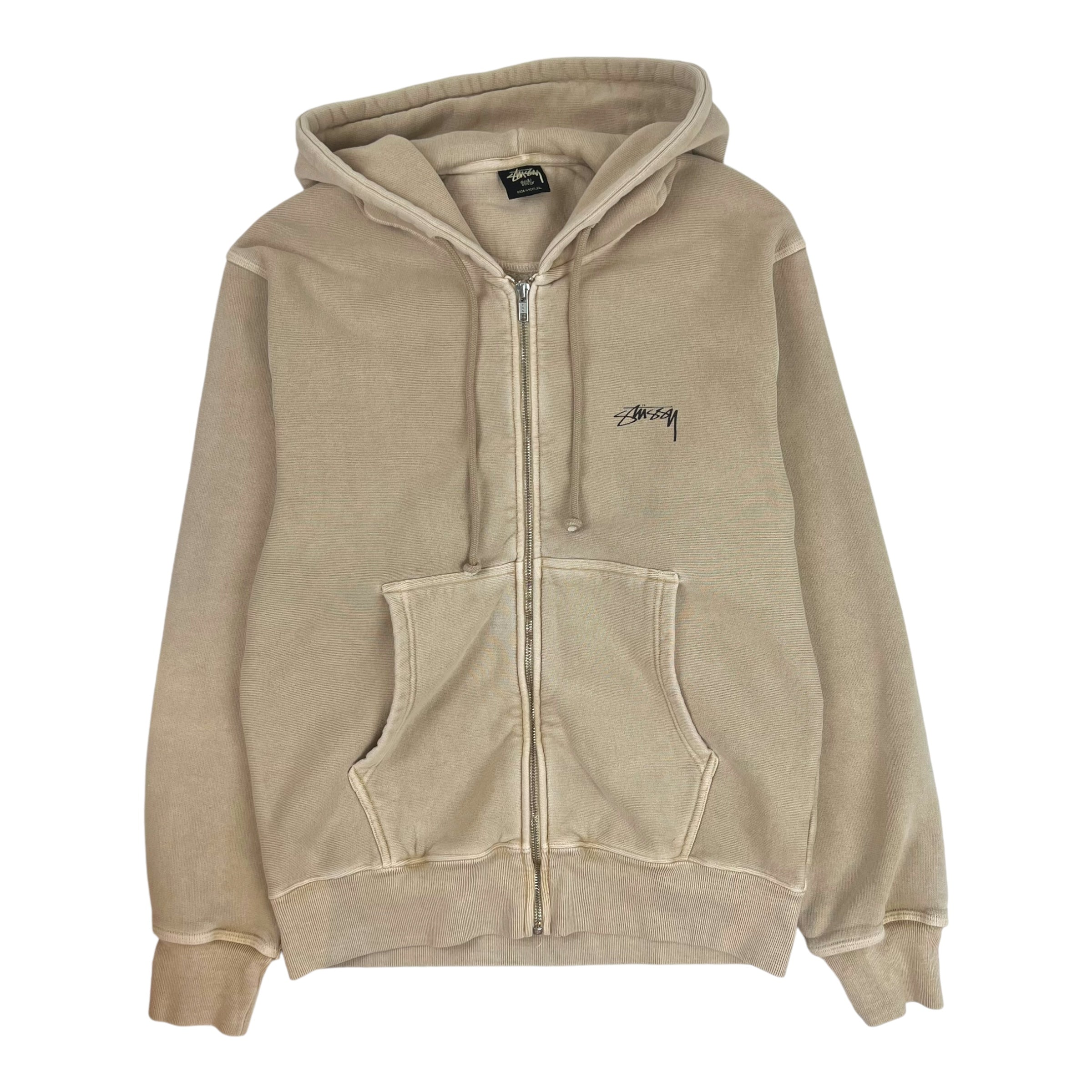 Stussy Basic Zip Hoodie Khaki