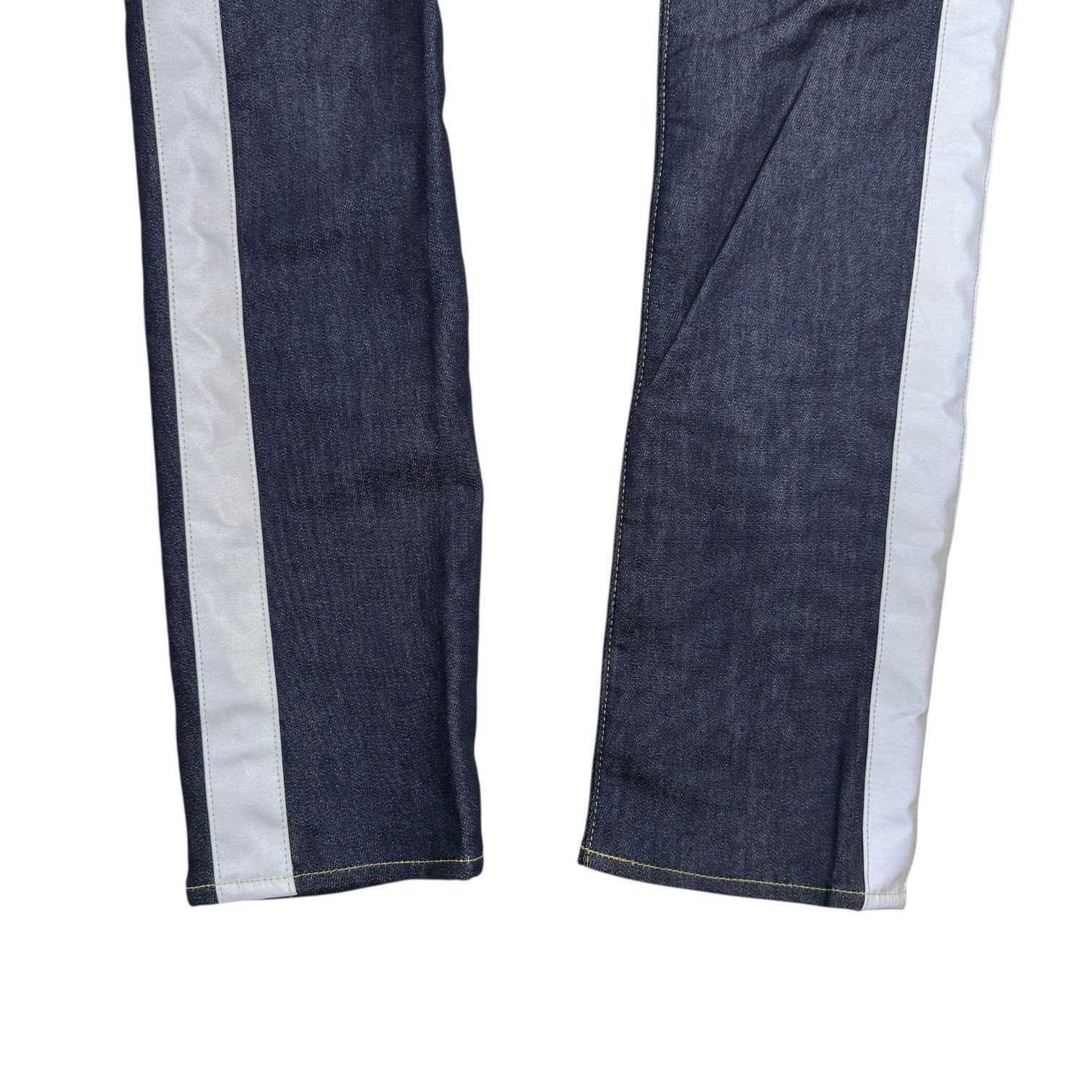 Junya Watanabe MAN Reflective Tape Denim Pants Dark Wash